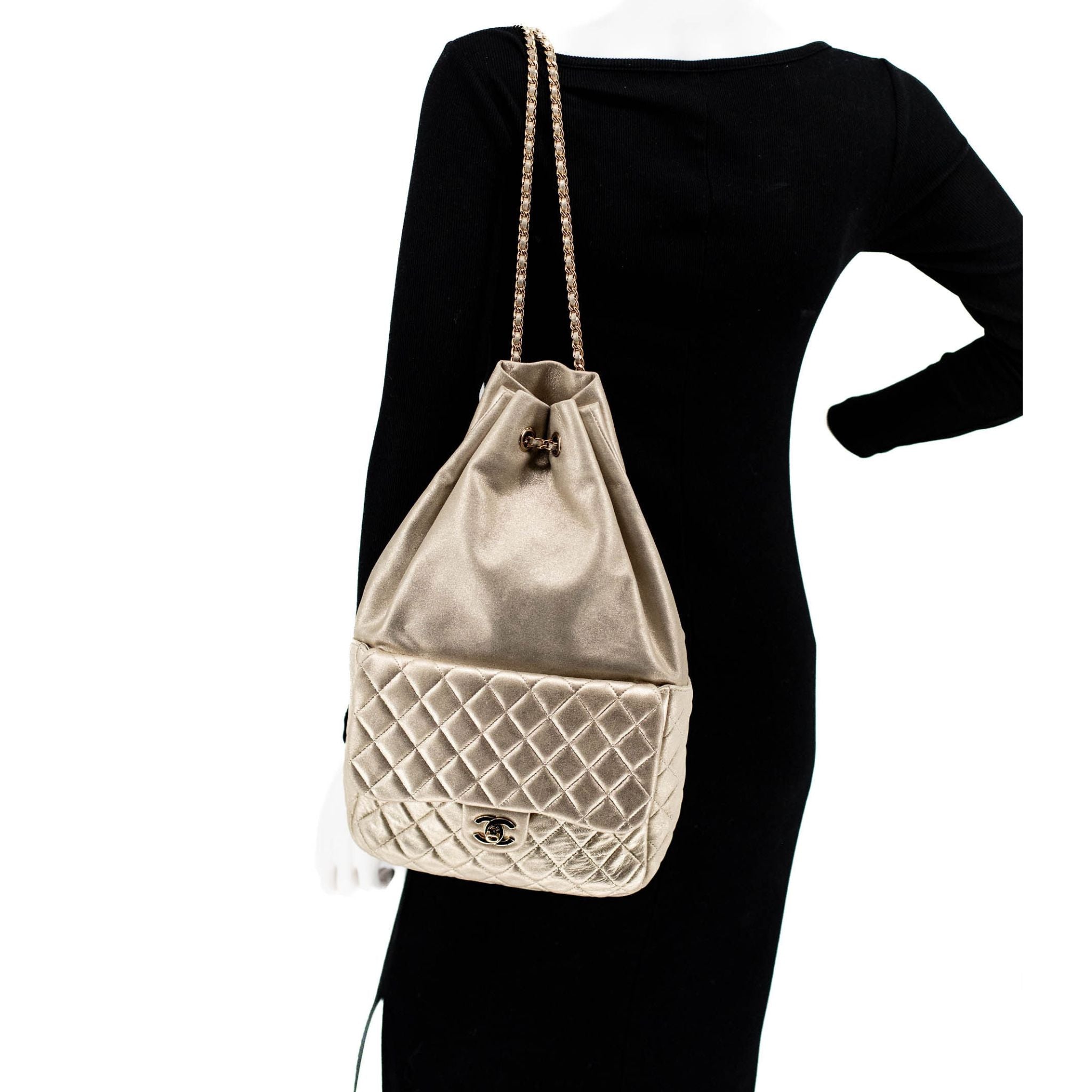 Chanel Seoul Gold Lambskin Backpack - SOLD