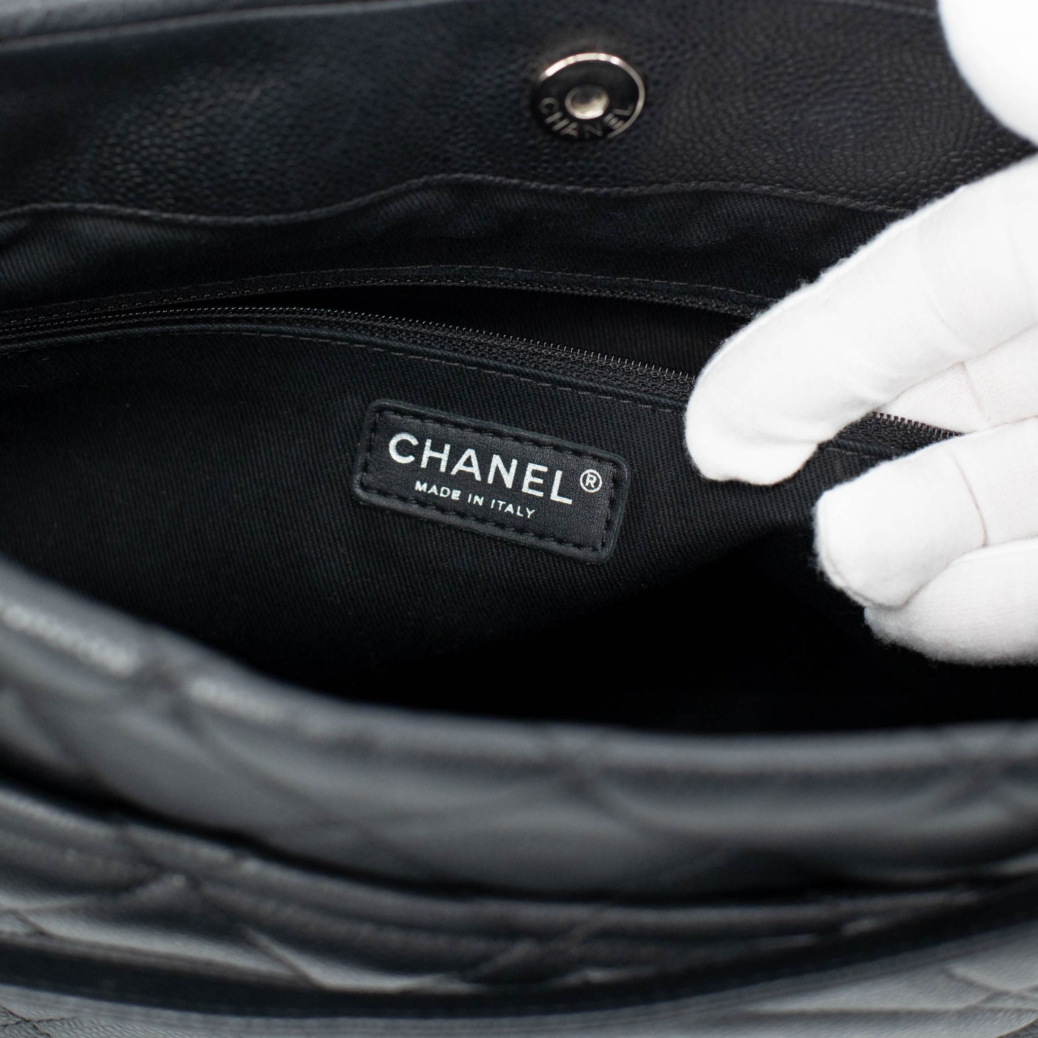 Chanel Timeless Soft Quilted Caviar Shopping Tote - Black - SOLD