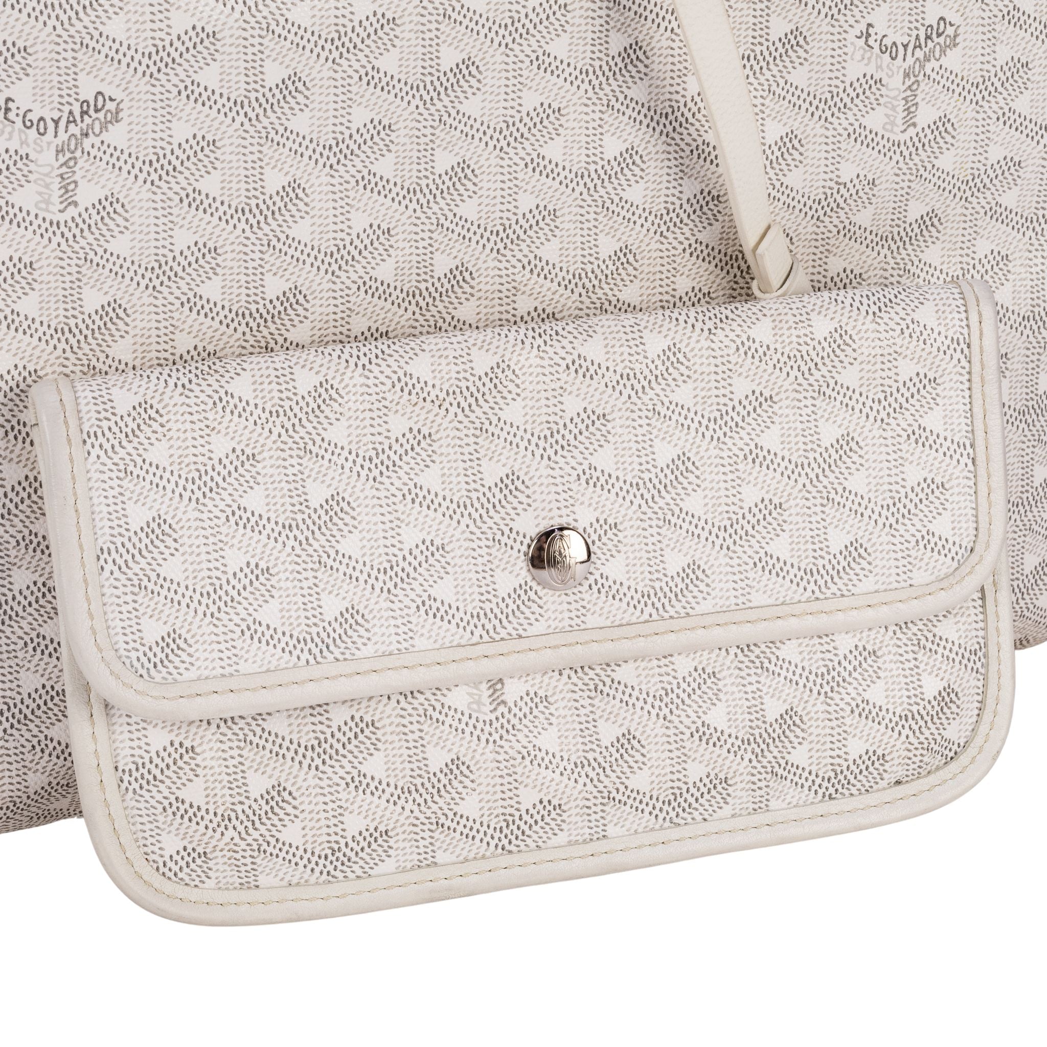 Goyard St. Louis GM Tote Handbag with pouch - White - SOLD