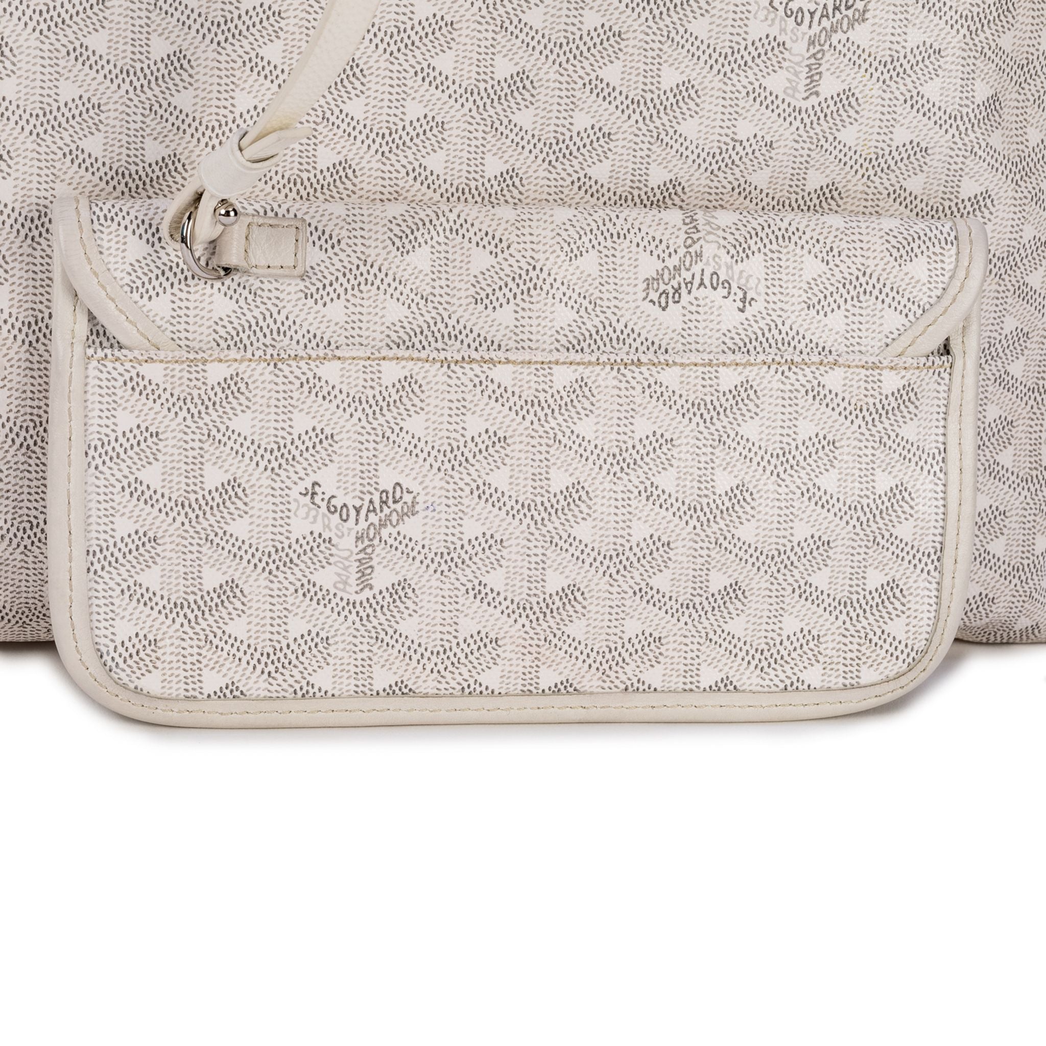 Goyard St. Louis GM Tote Handbag with pouch - White - SOLD