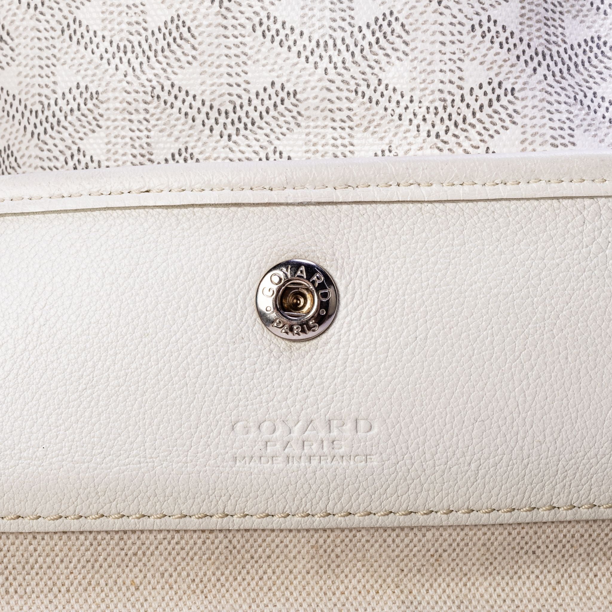 Goyard St. Louis GM Tote Handbag with pouch - White - SOLD