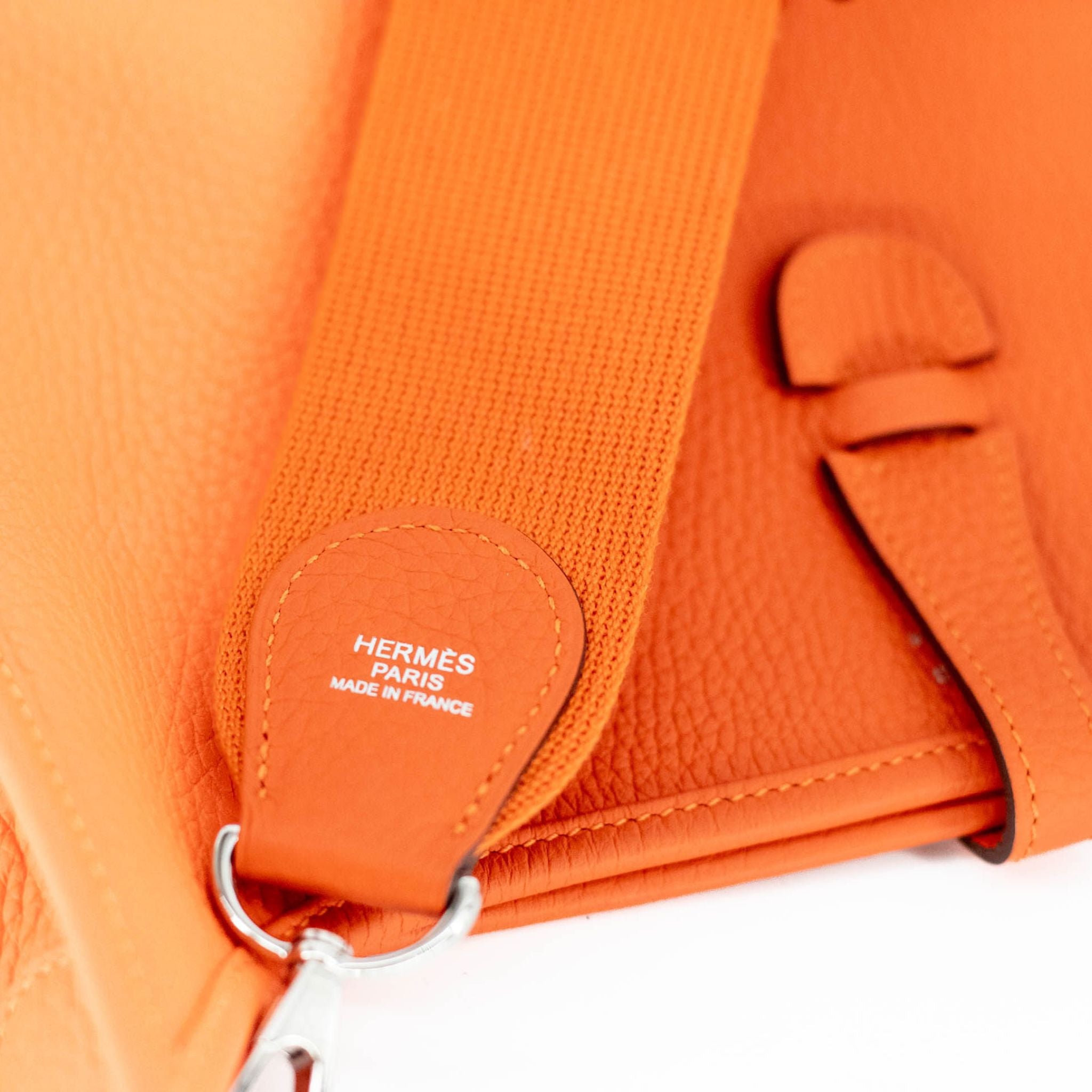 Hermes Taurillon Clemence Evelyne GM - Orange - SOLD
