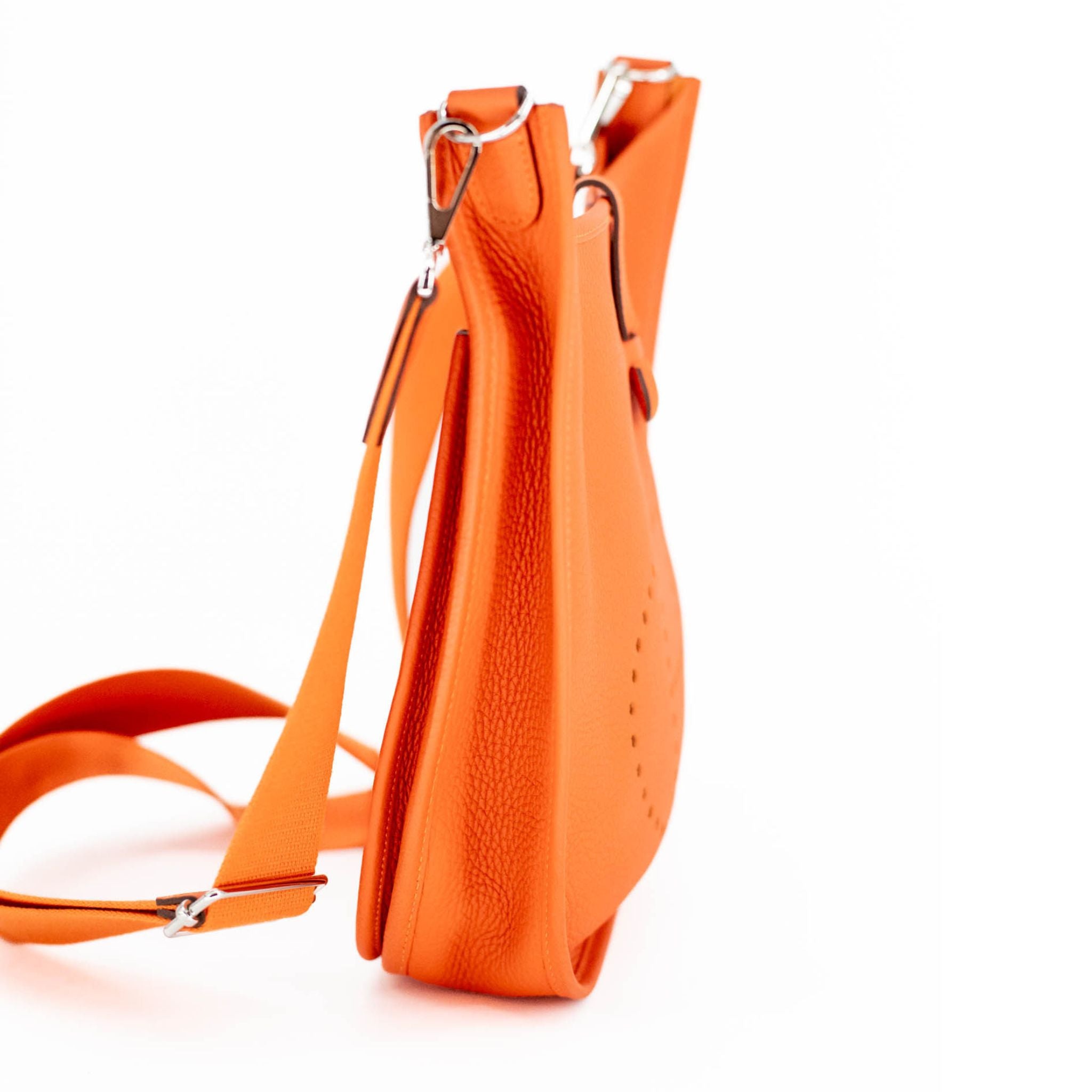 Hermes Taurillon Clemence Evelyne GM - Orange - SOLD