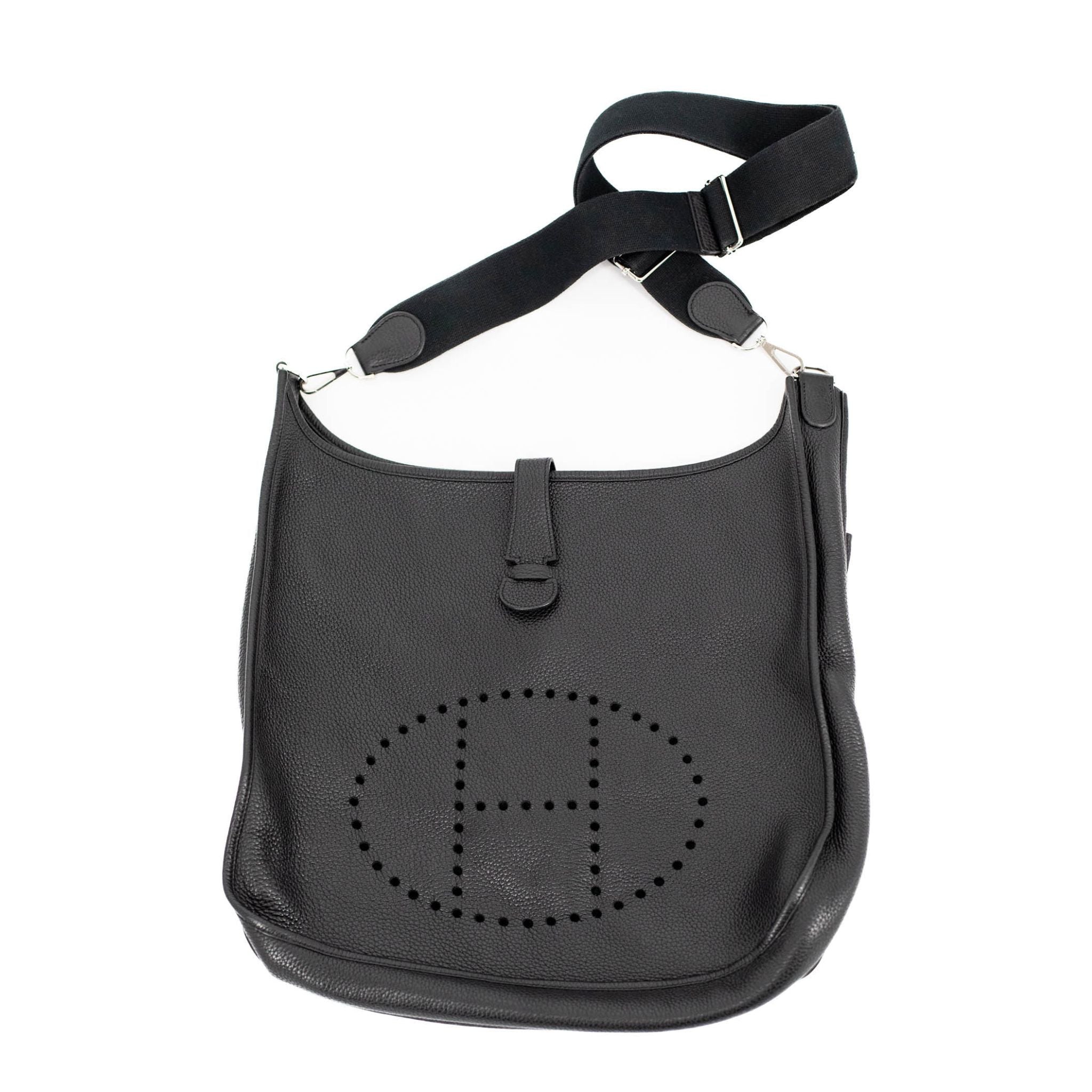 Hermes Taurillon Clemence Evelyne TGM - Black - SOLD