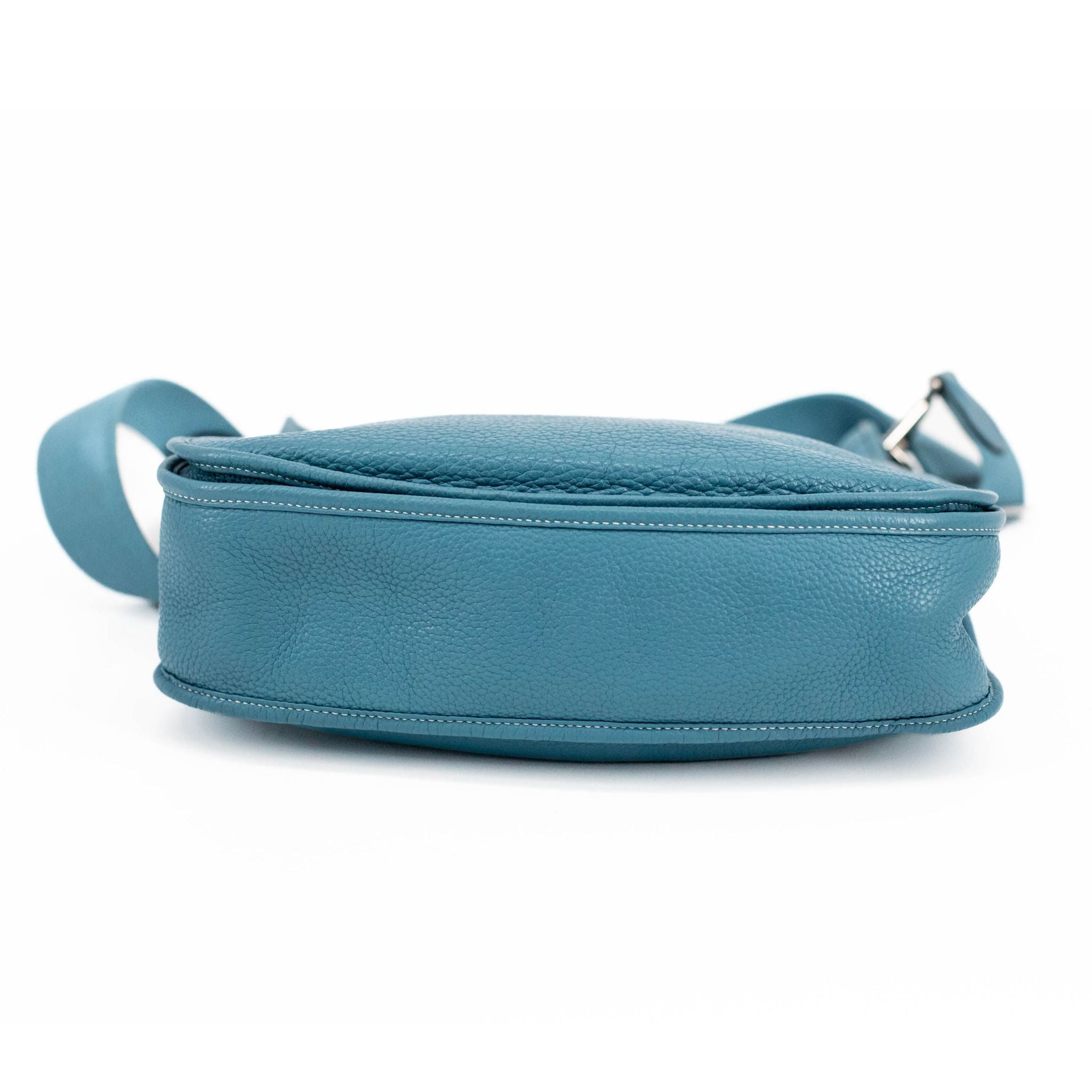 Hermés Taurillon Clemence Evelyne GM - Blue Jean - SOLD