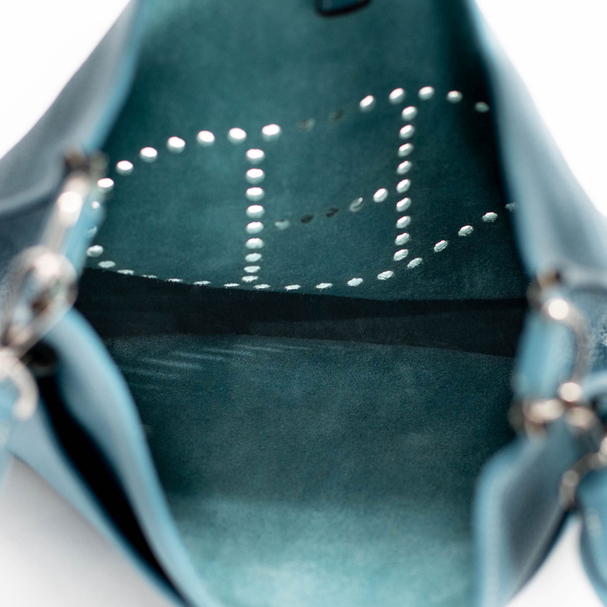 Hermés Taurillon Clemence Evelyne GM - Blue Jean - SOLD