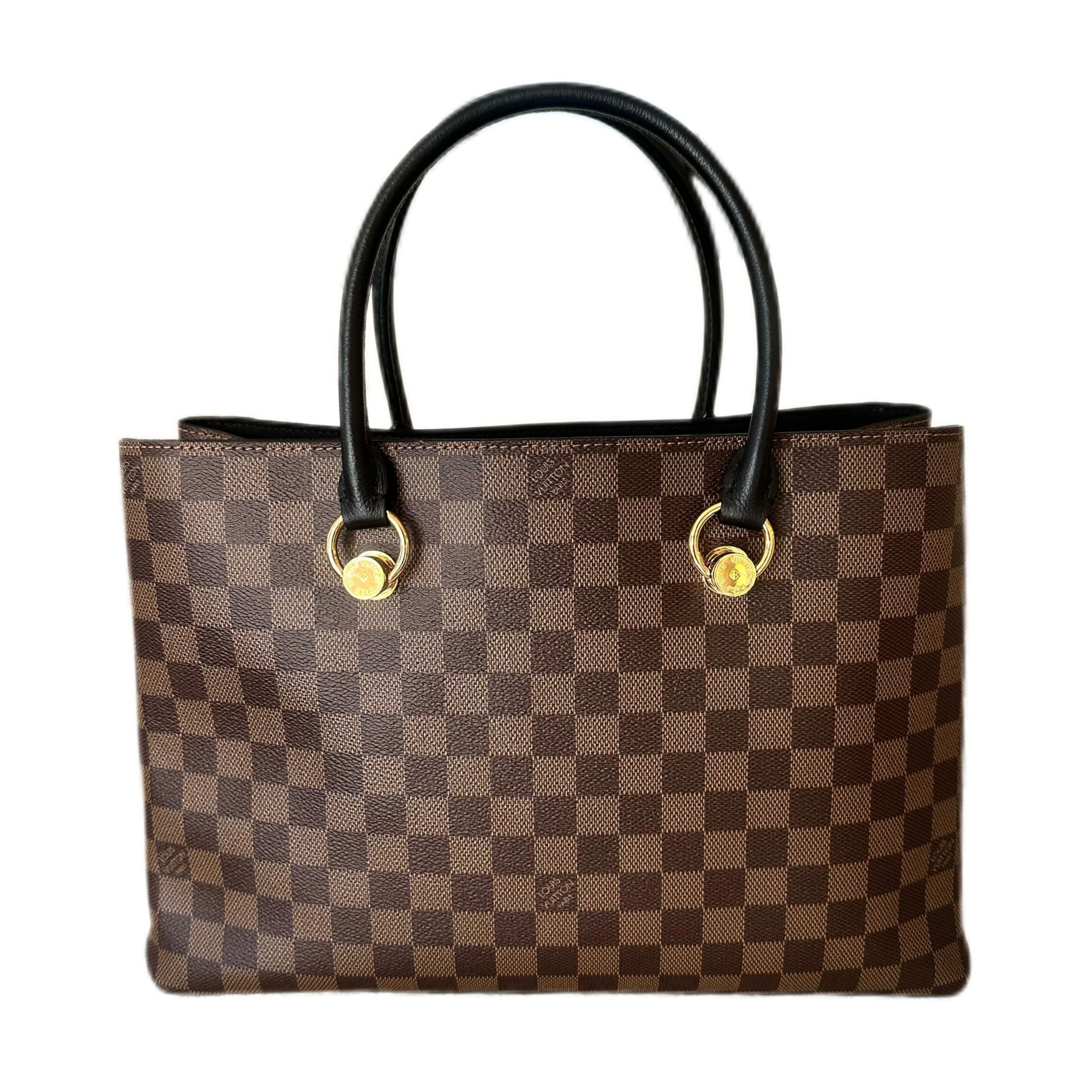 Louis Vuitton Damier Ebene Riverside Tote - Black