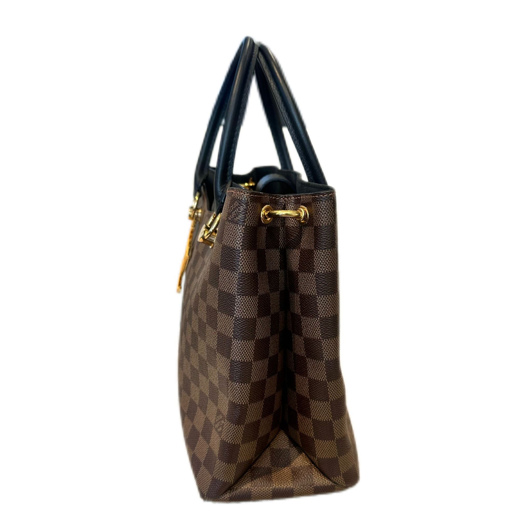 Louis Vuitton Damier Ebene Riverside Tote - Black