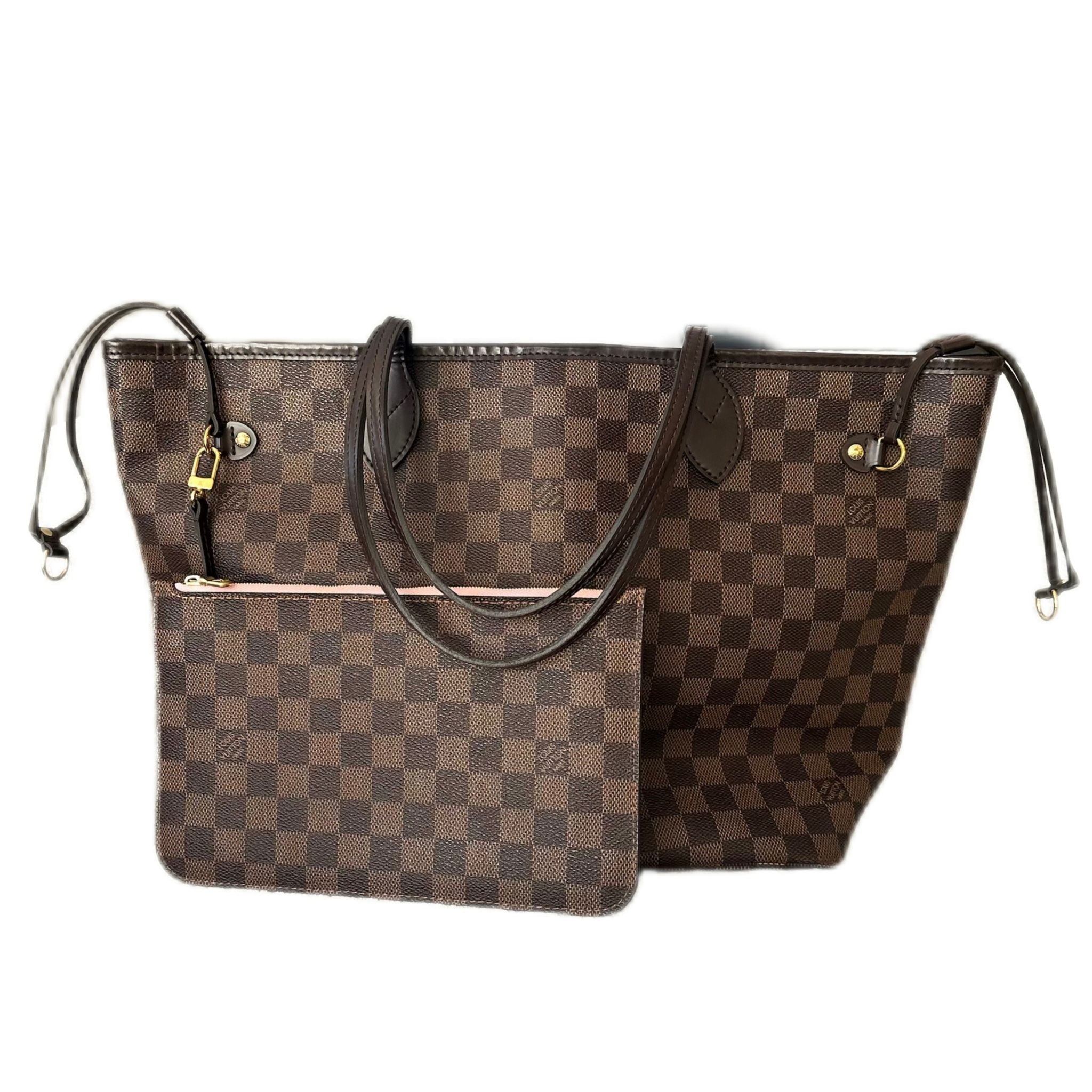 Louis Vuitton Damier Ebene Neverfull MM w/ Pouch - Rose interior