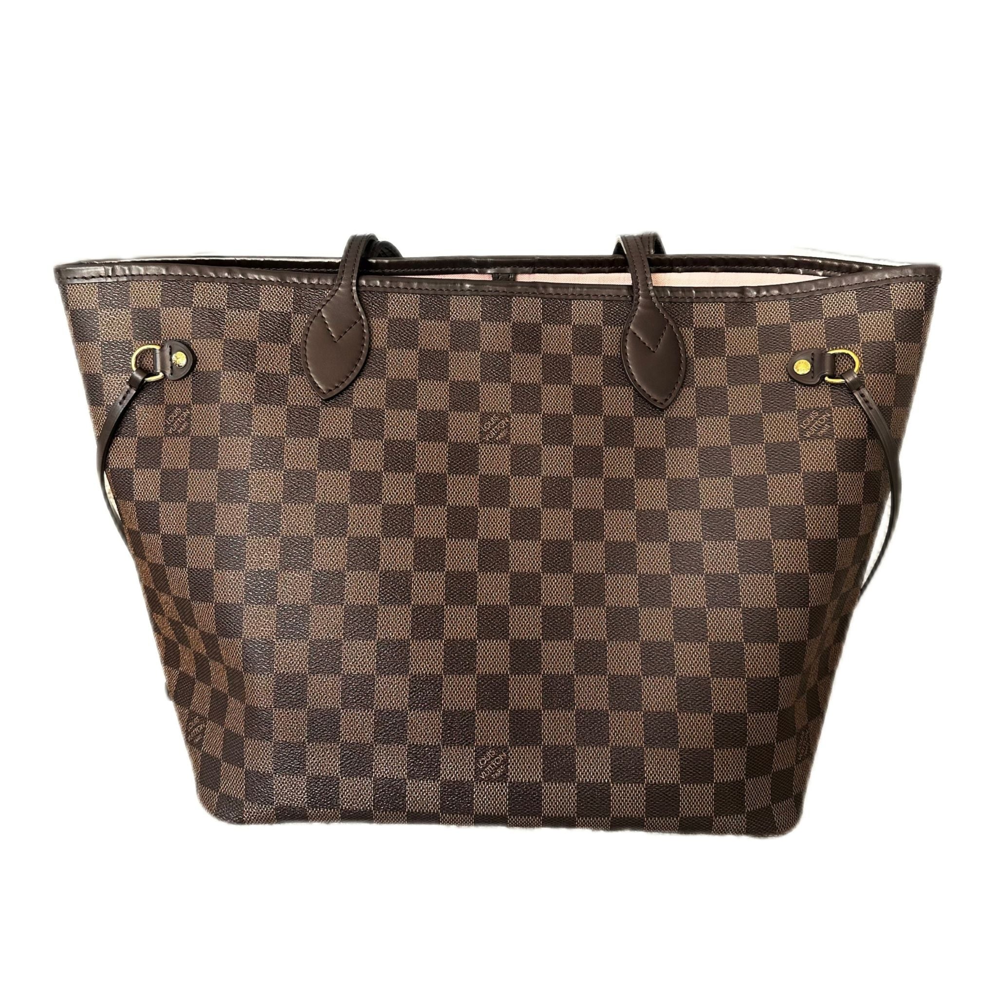 Louis Vuitton Damier Ebene Neverfull MM w/ Pouch - Rose interior
