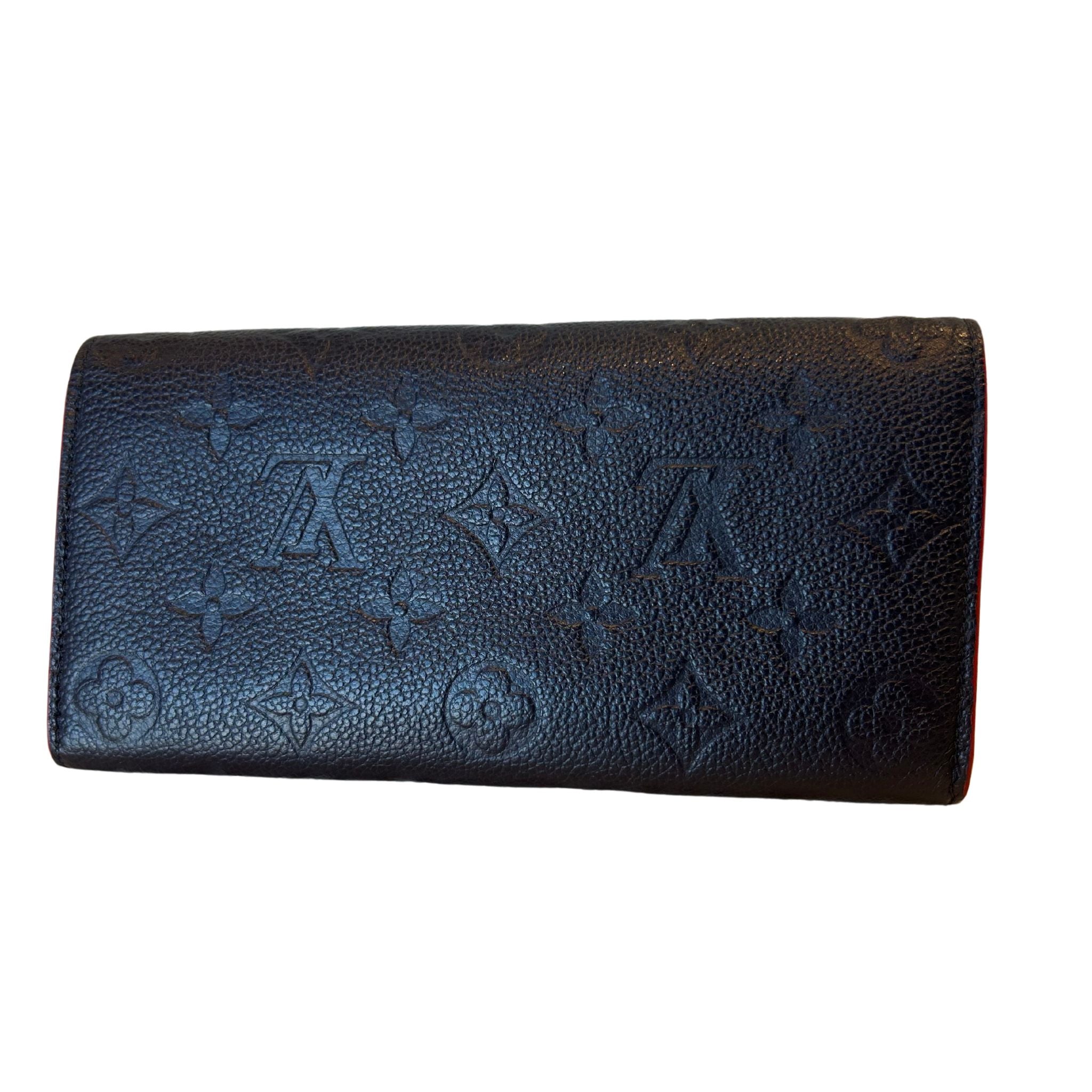 Louis Vuitton Monogram Empreinte Emilie Wallet - Marine - SOLD