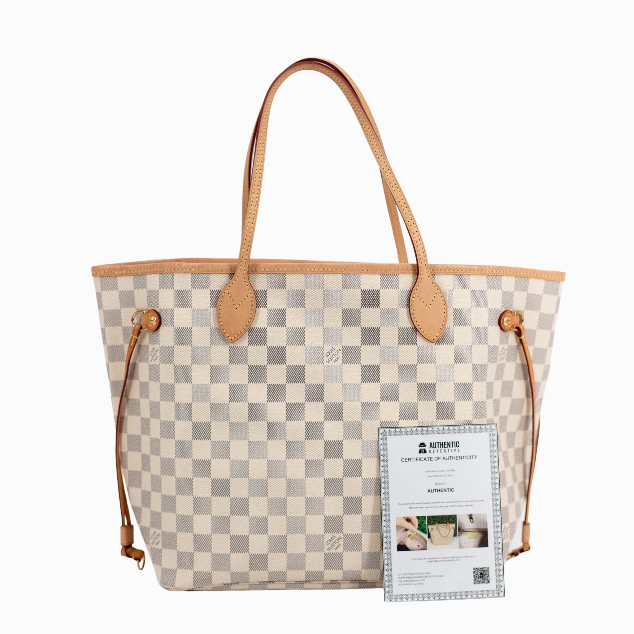 Louis Vuitton Neverfull Damier Azur MM - SOLD