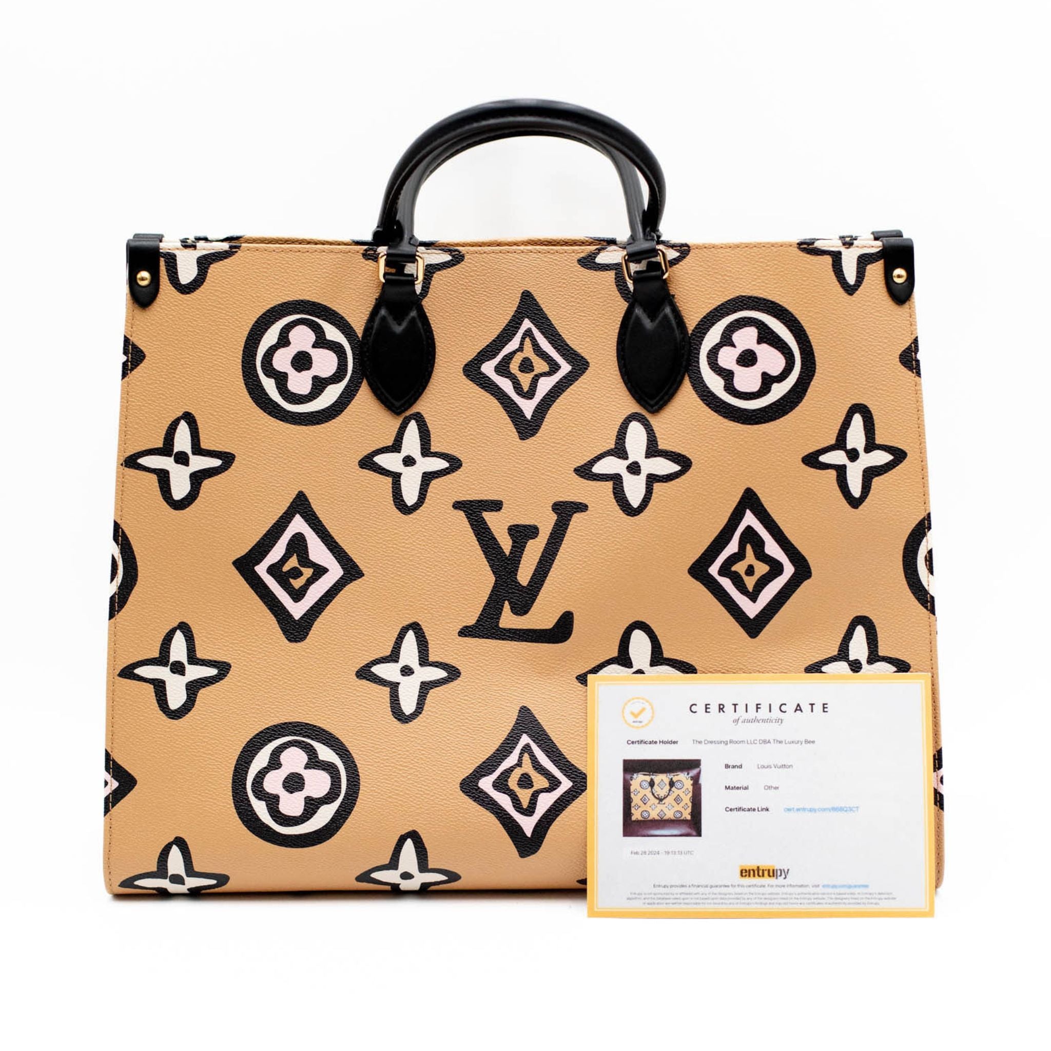 Louis Vuitton On The Go Wild At Heart GM Monogram Canvas Tote Bag - SOLD