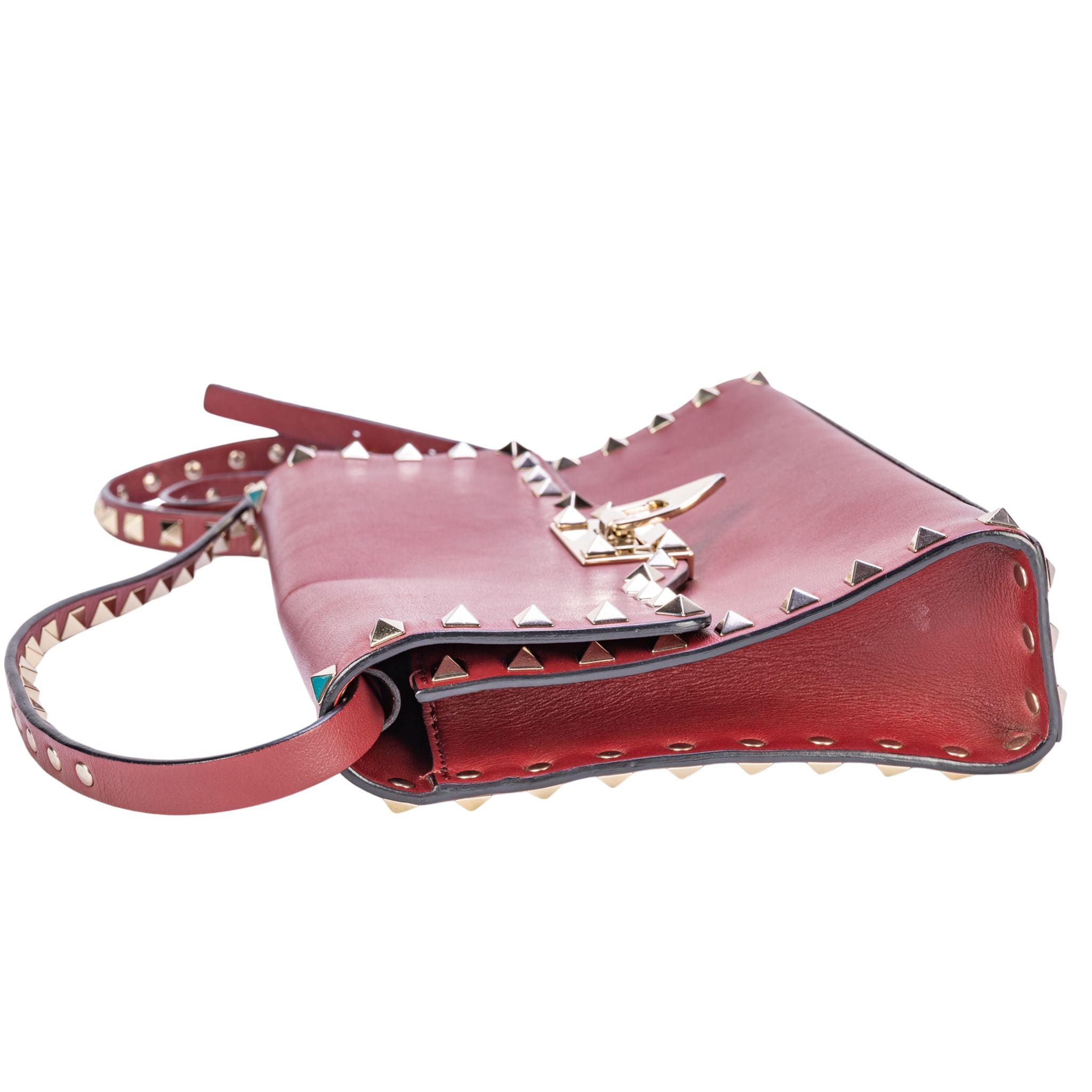 Valentino Garavani Rockstud Crossbody - Dark Red