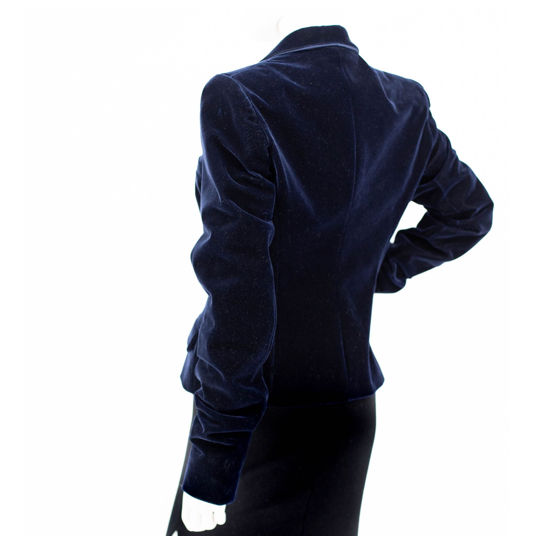 YSL Blue Velvet Tuxedo Jacket - Runway - Fall 2002 - SOLD
