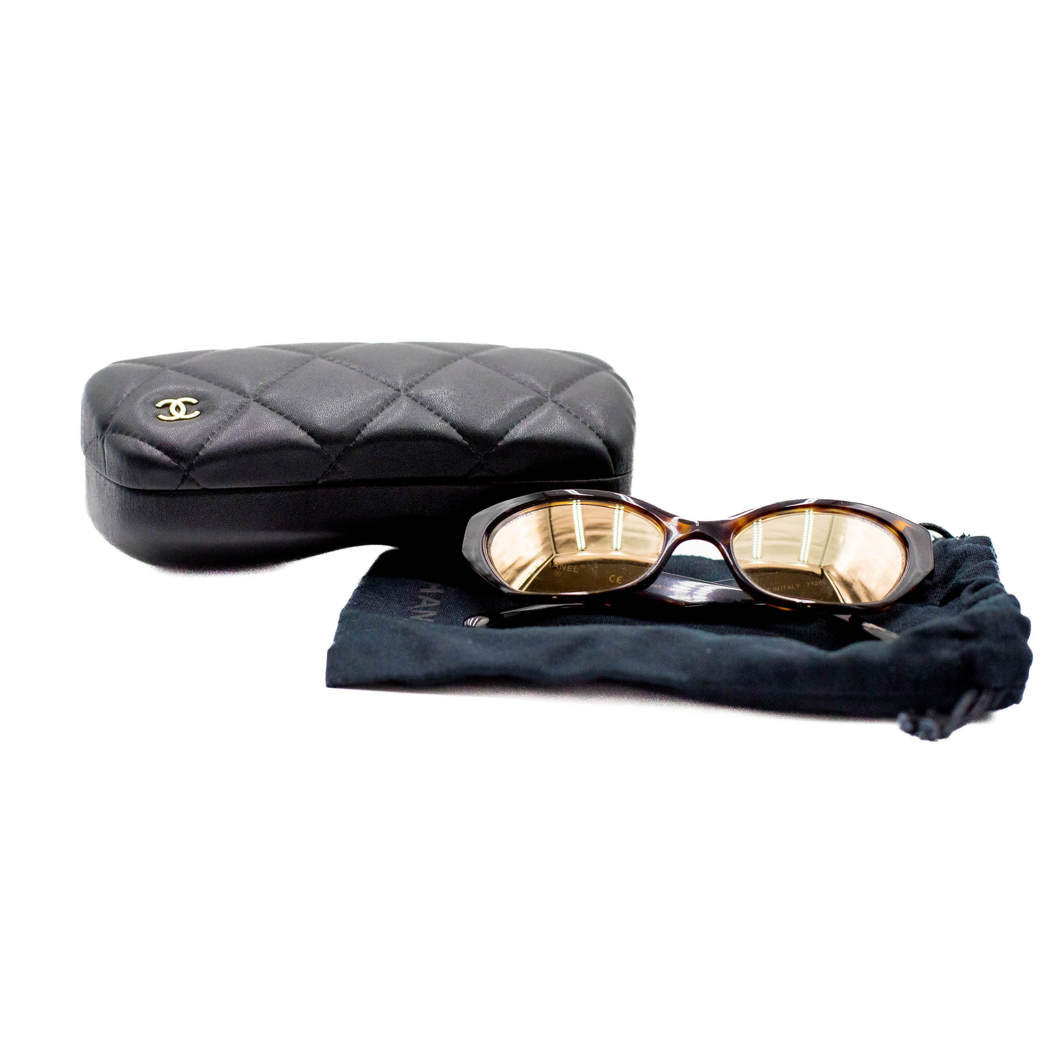 Chanel Rectangle Sunglasses - Tortoise - SOLD