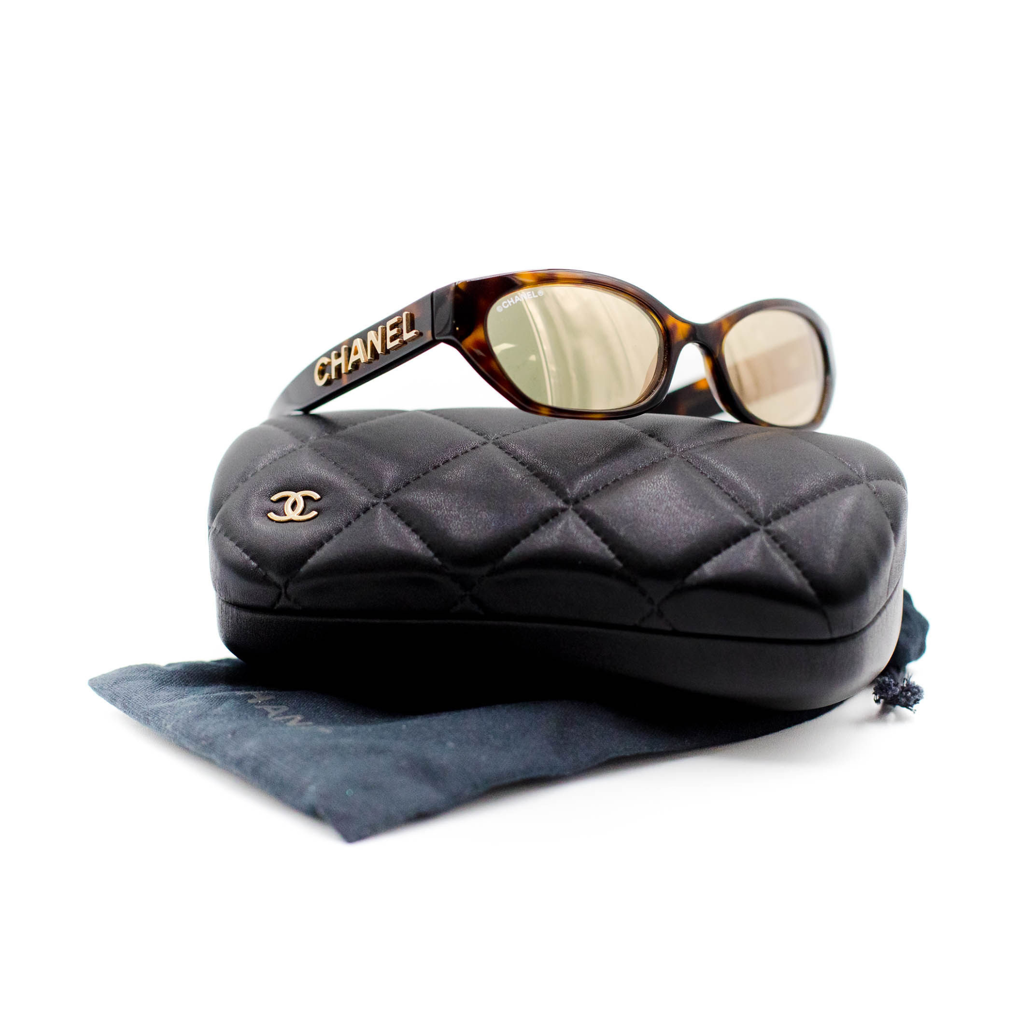 Chanel Rectangle Sunglasses - Tortoise - SOLD