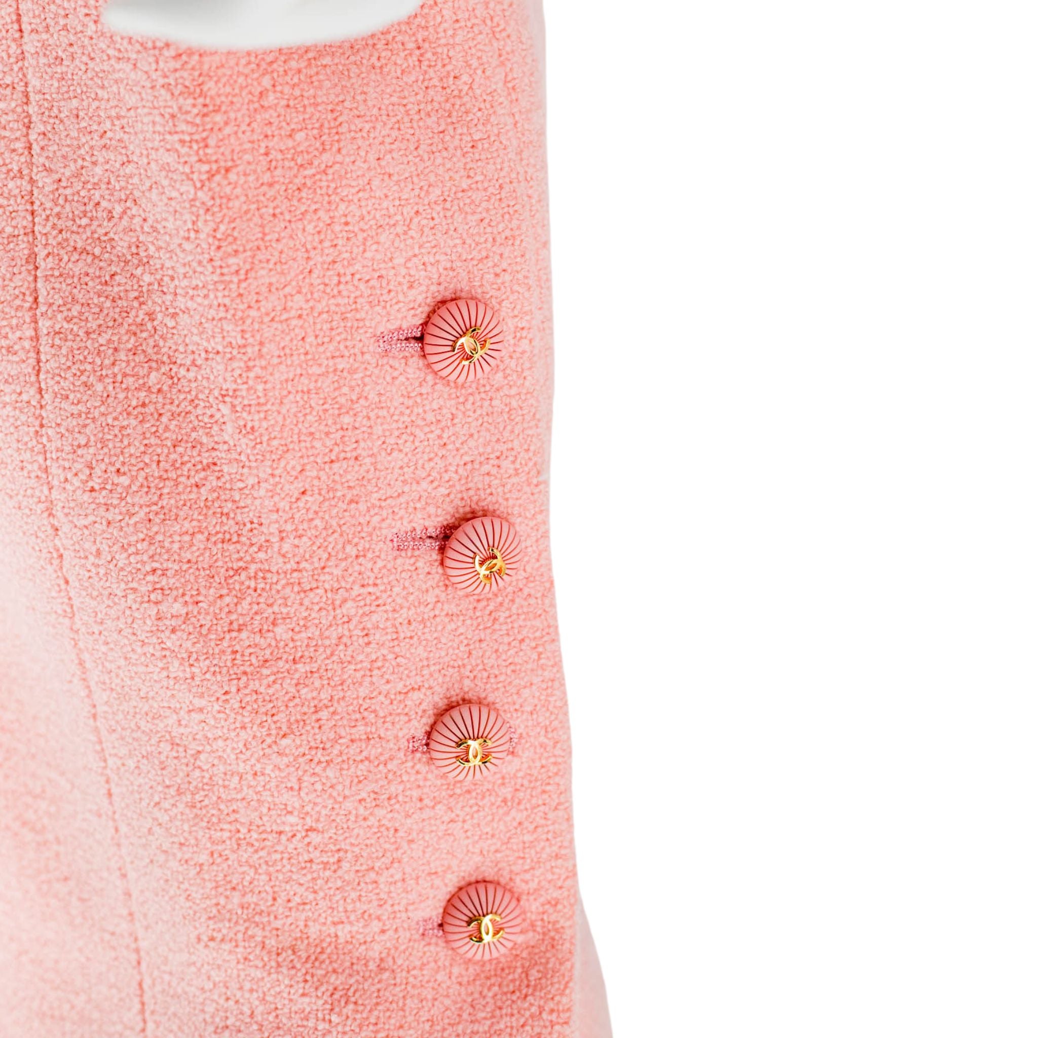 Chanel Pink Bouclé Tailleur Set - Skirt Suit - SOLD