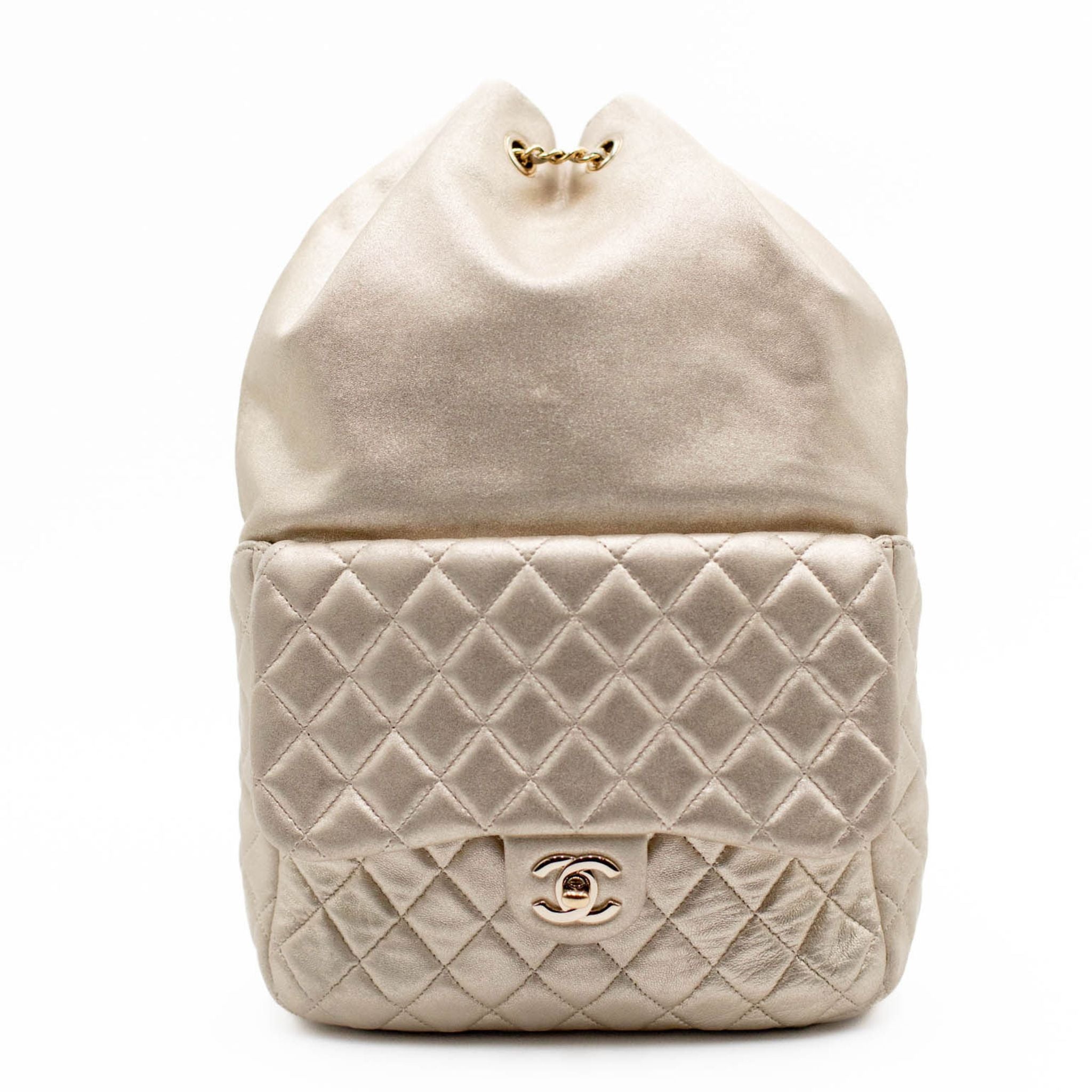 Chanel Seoul Gold Lambskin Backpack