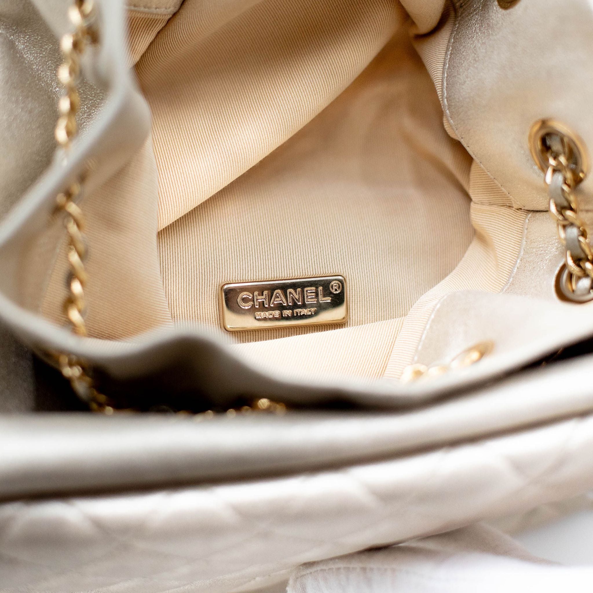 Chanel Seoul Gold Lambskin Backpack