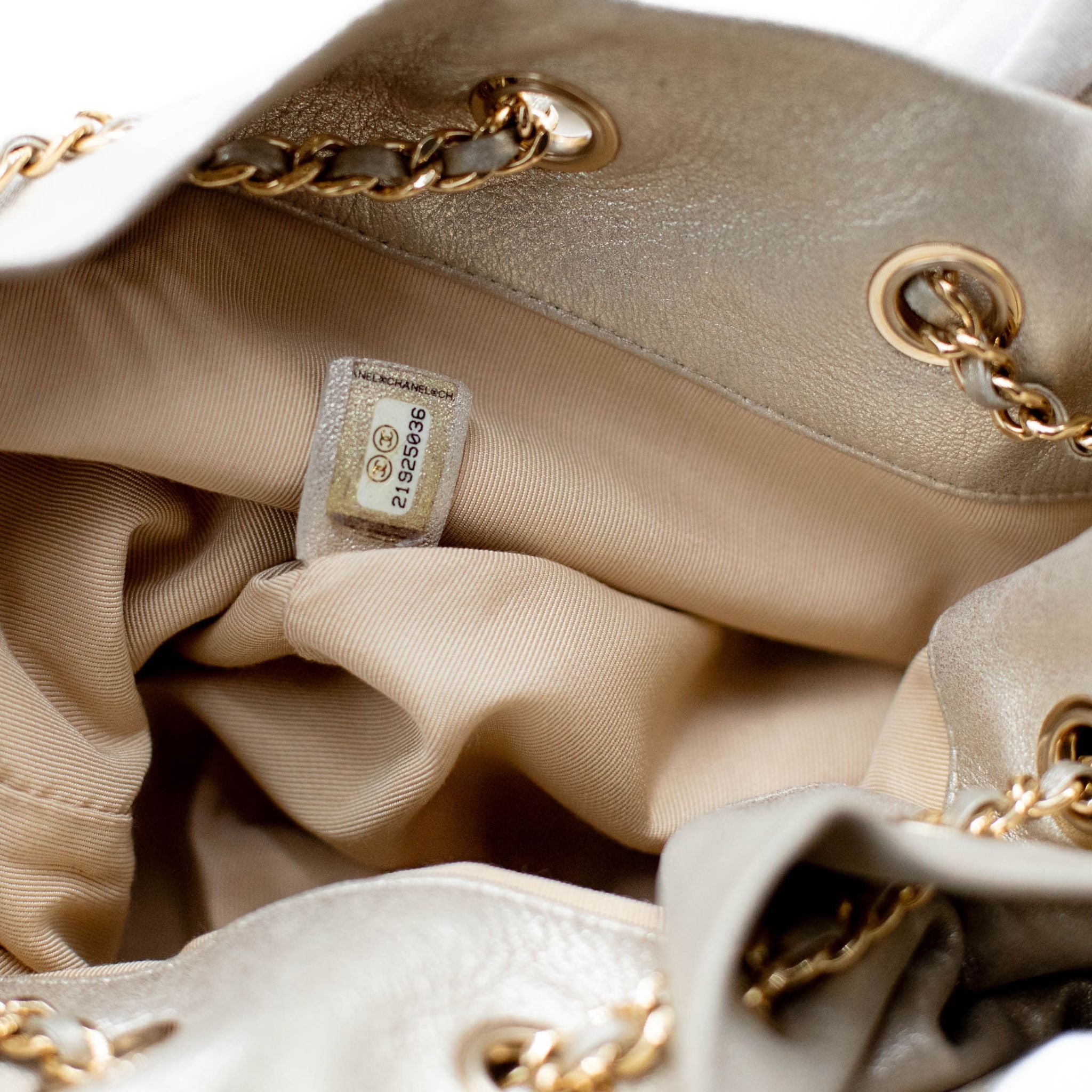 Chanel Seoul Gold Lambskin Backpack