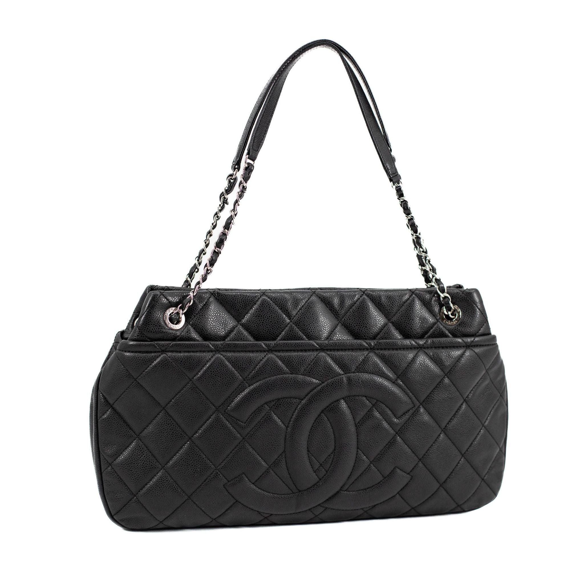 Chanel Timeless Soft Quilted Caviar Shopping Tote