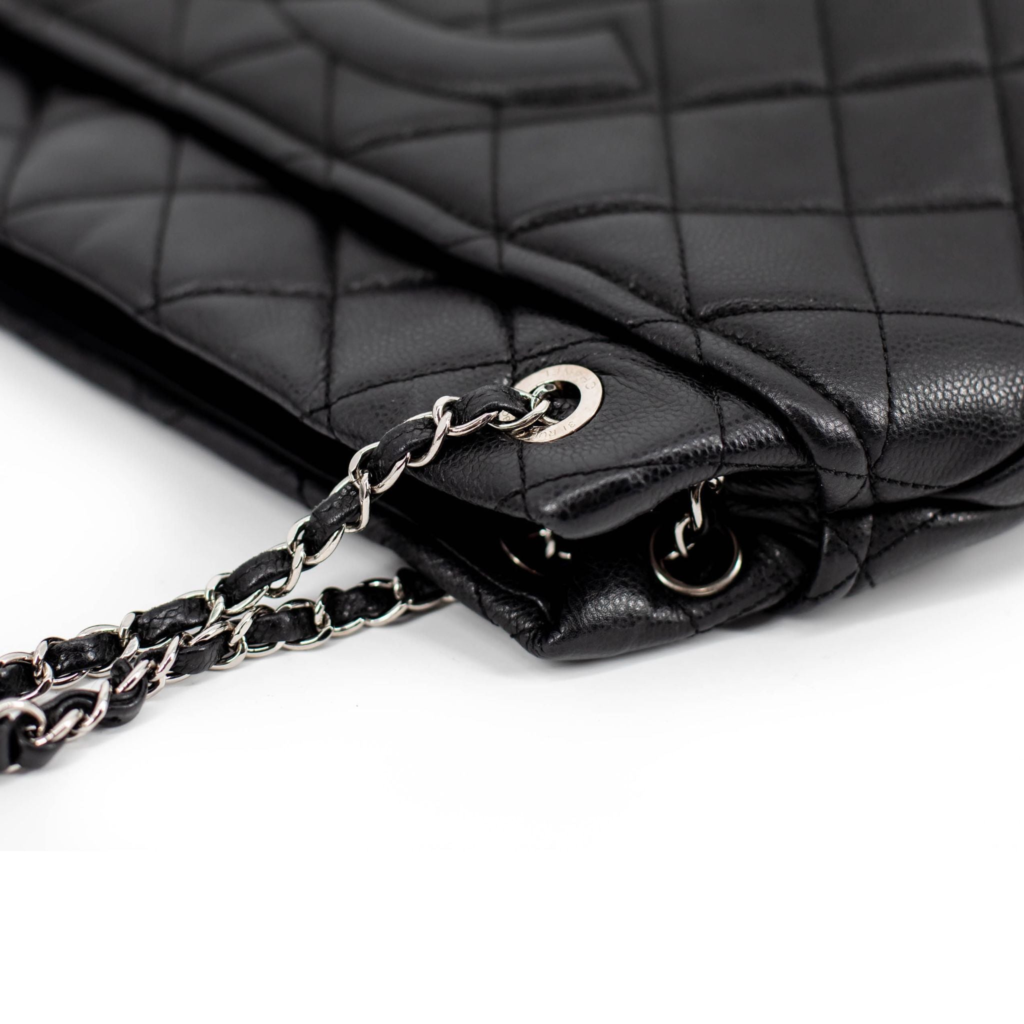 Chanel Timeless Soft Quilted Caviar Shopping Tote - Black