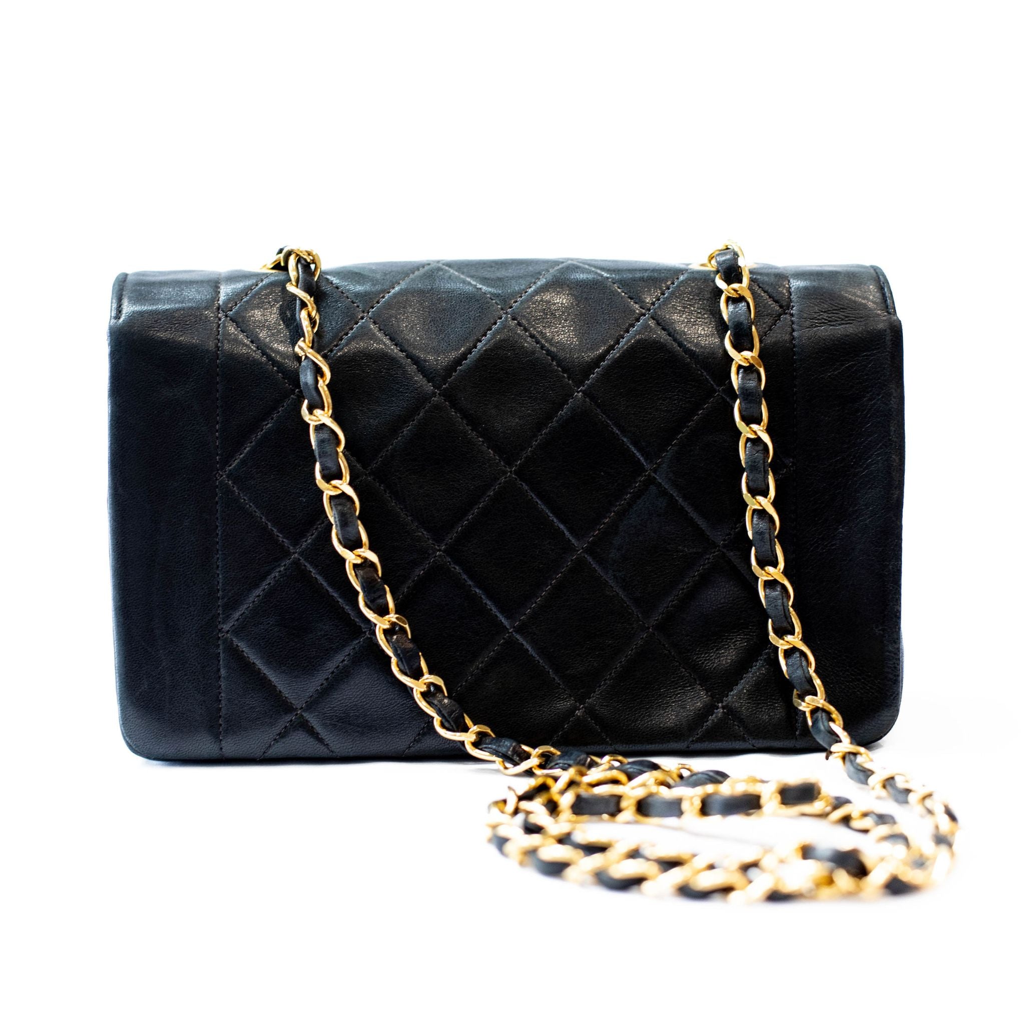 Chanel "Diana" Quilted Lambskin Shoulder Handbag - SOLD