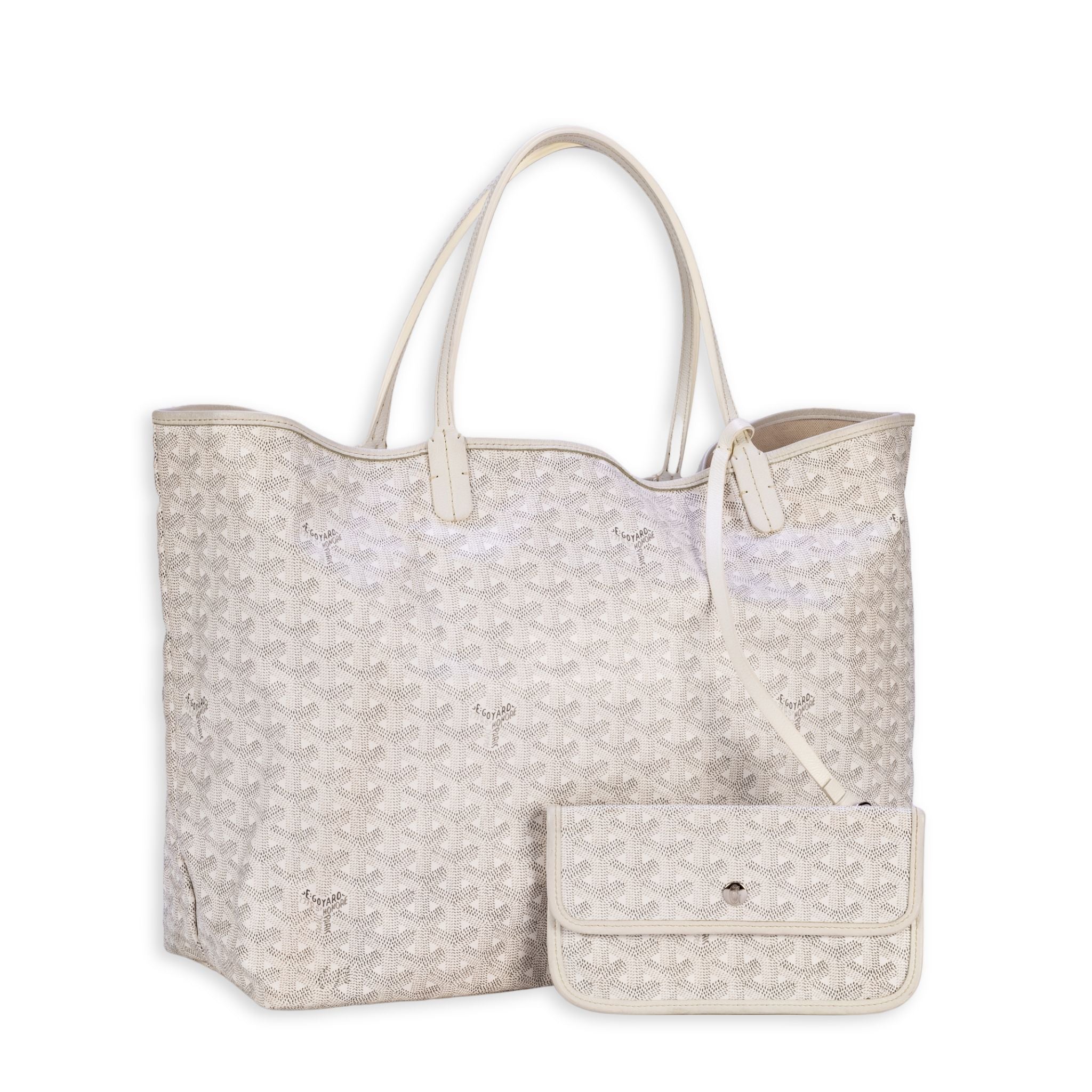 Goyard St. Louis GM Tote with pouch - White