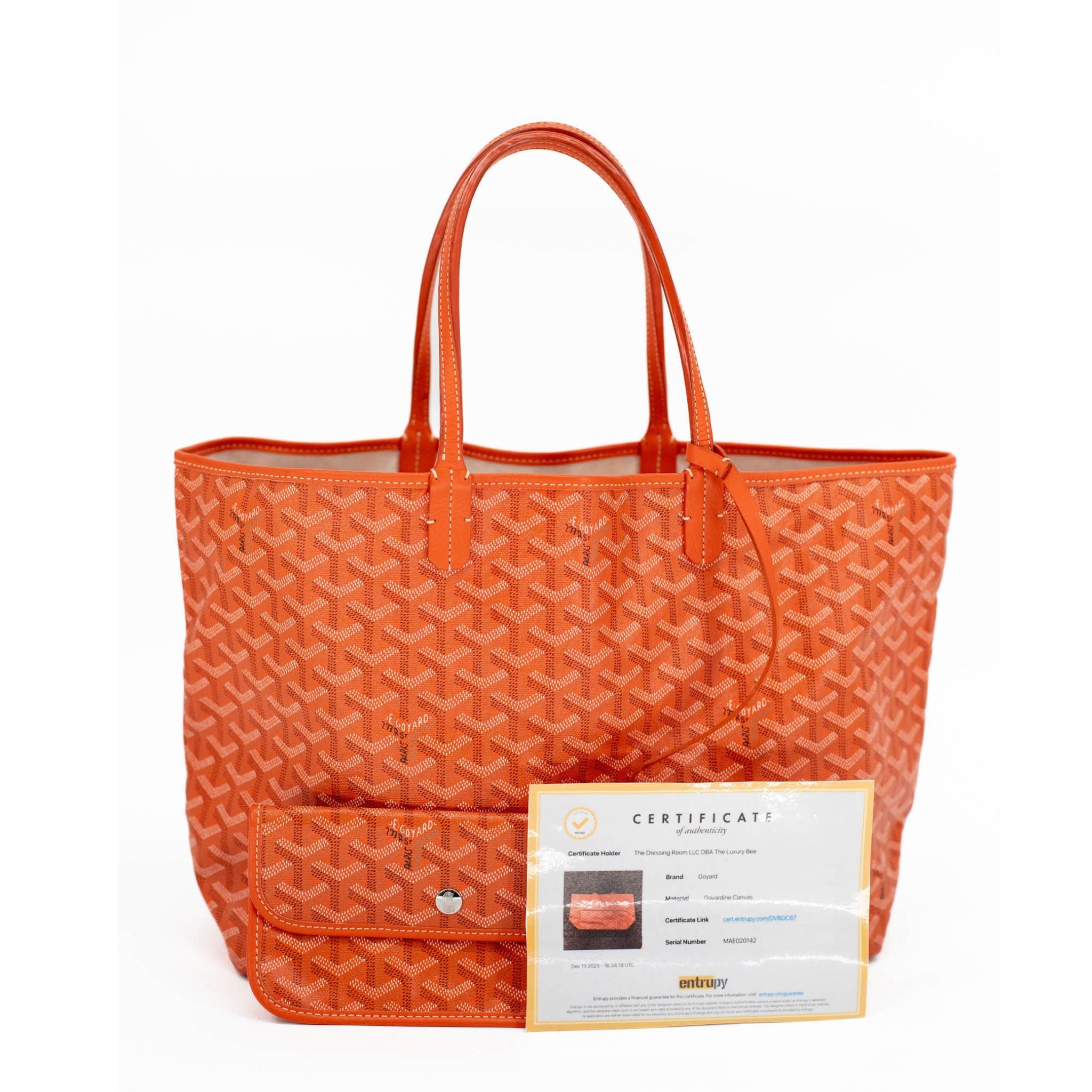 Goyard St. Louis PM Tote w/ pouch - Orange