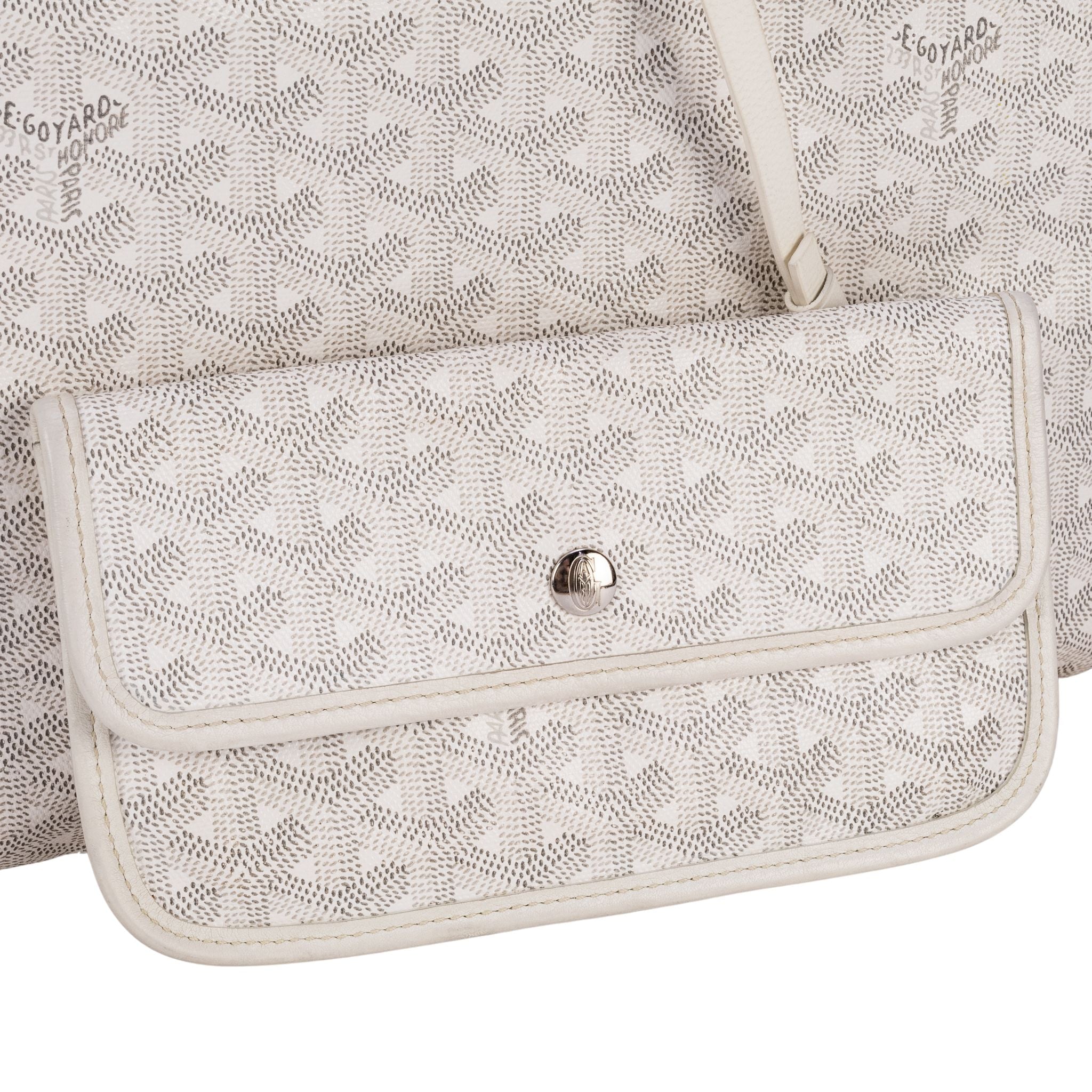 Goyard St. Louis GM Tote with pouch - White