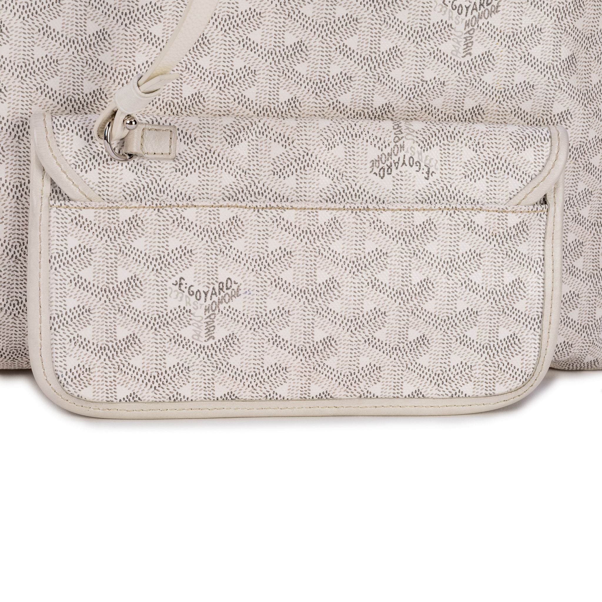 Goyard St. Louis GM Tote with pouch - White