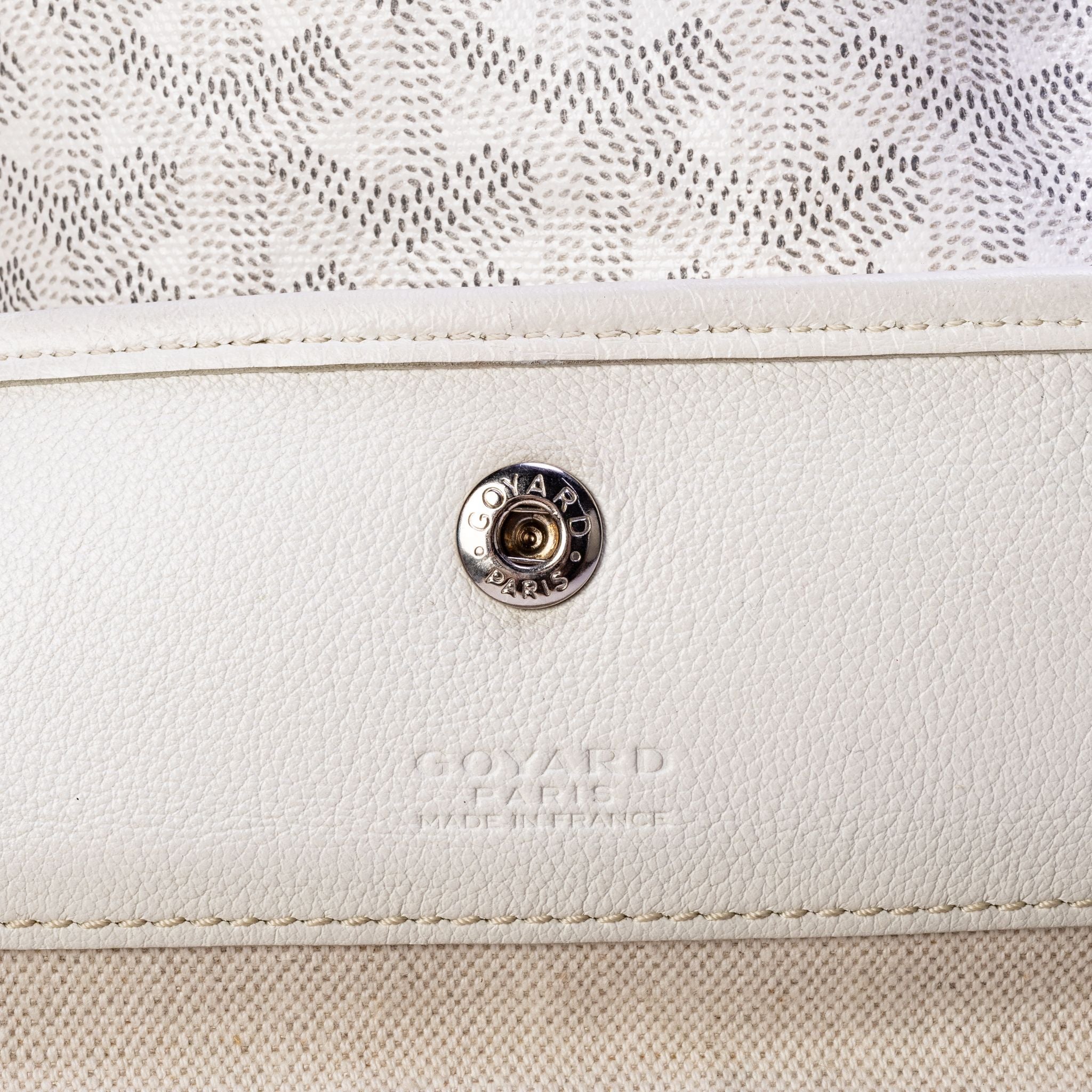 Goyard St. Louis GM Tote with pouch - White