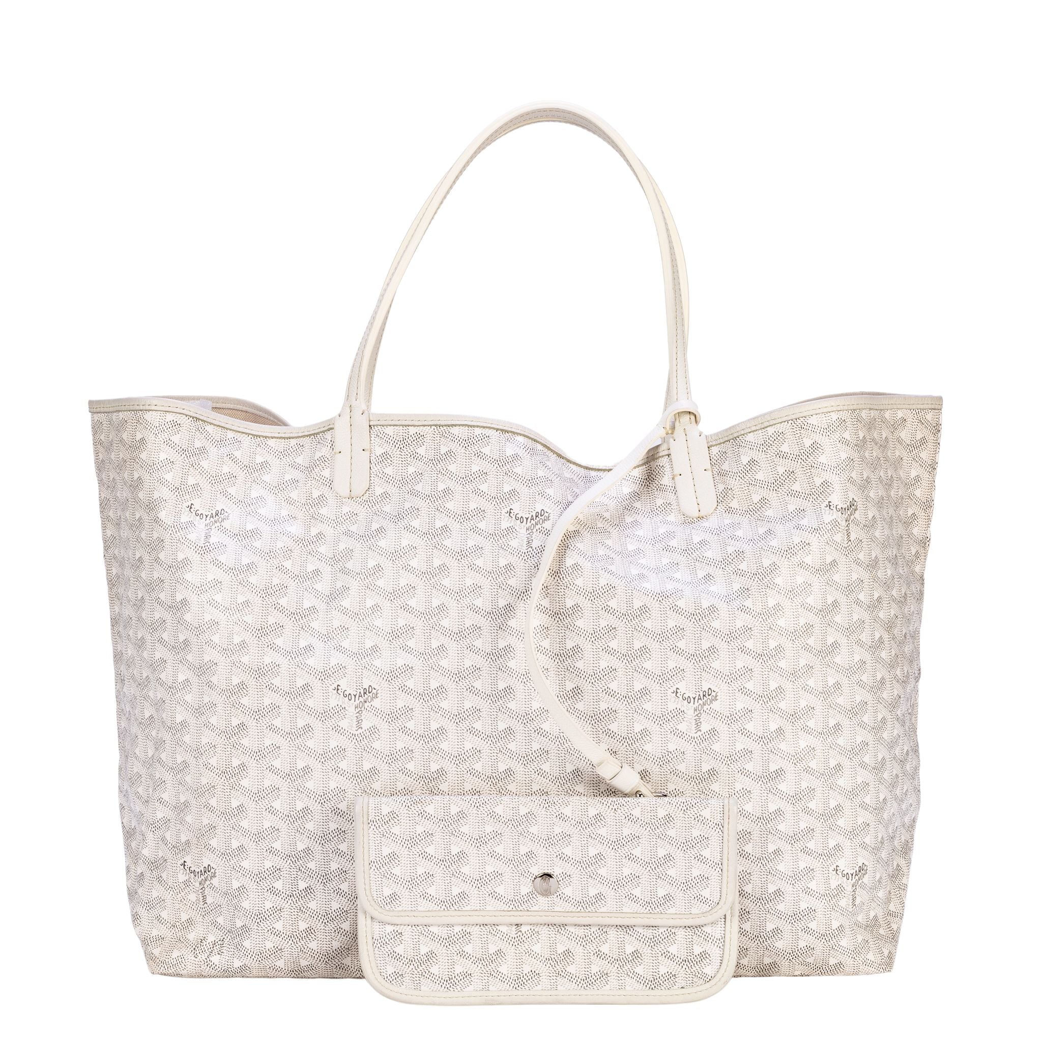 Goyard St. Louis GM Tote with pouch - White