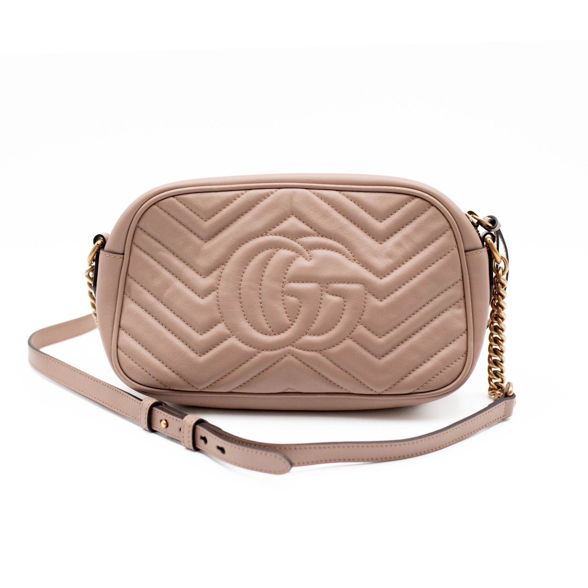 Gucci GG Marmont Matelasse Shoulder Bag - Beige - SOLD