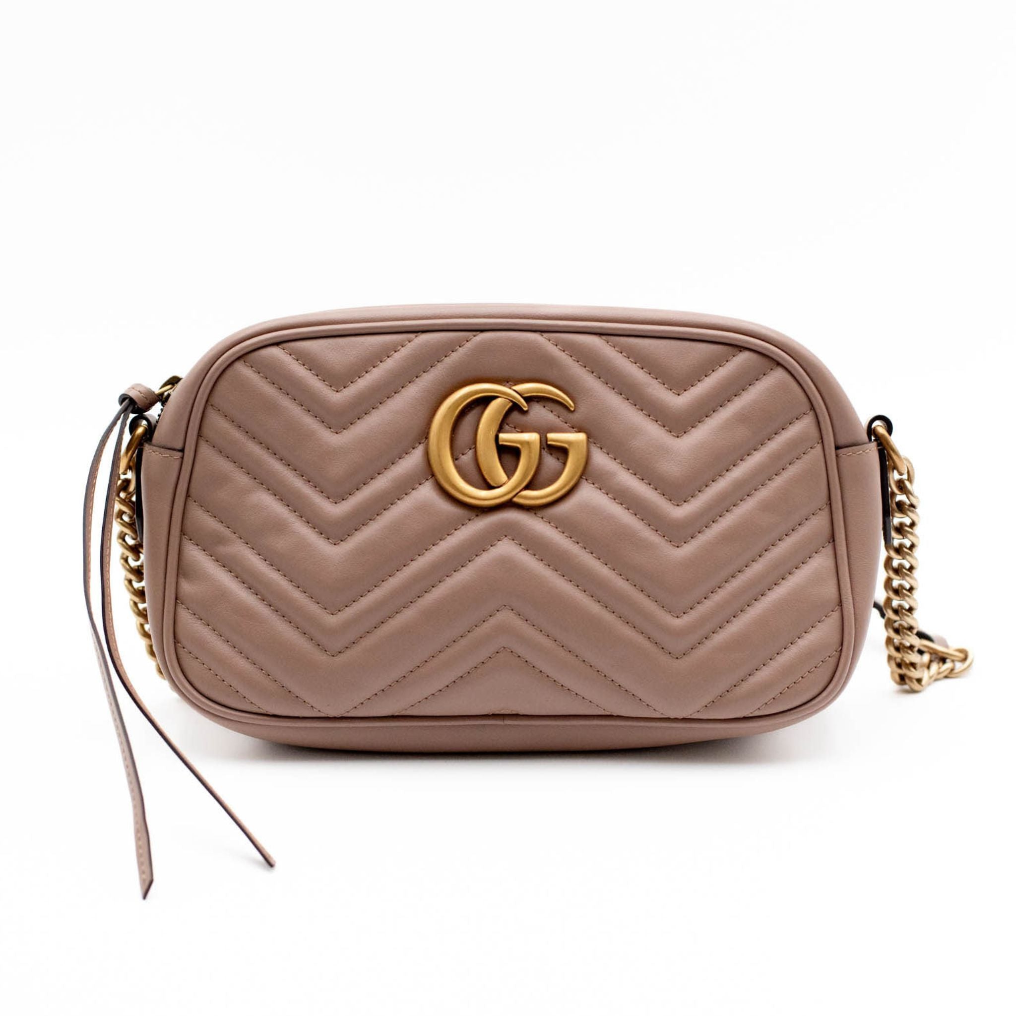 Gucci GG Marmont Matelasse Shoulder Bag - Beige - SOLD