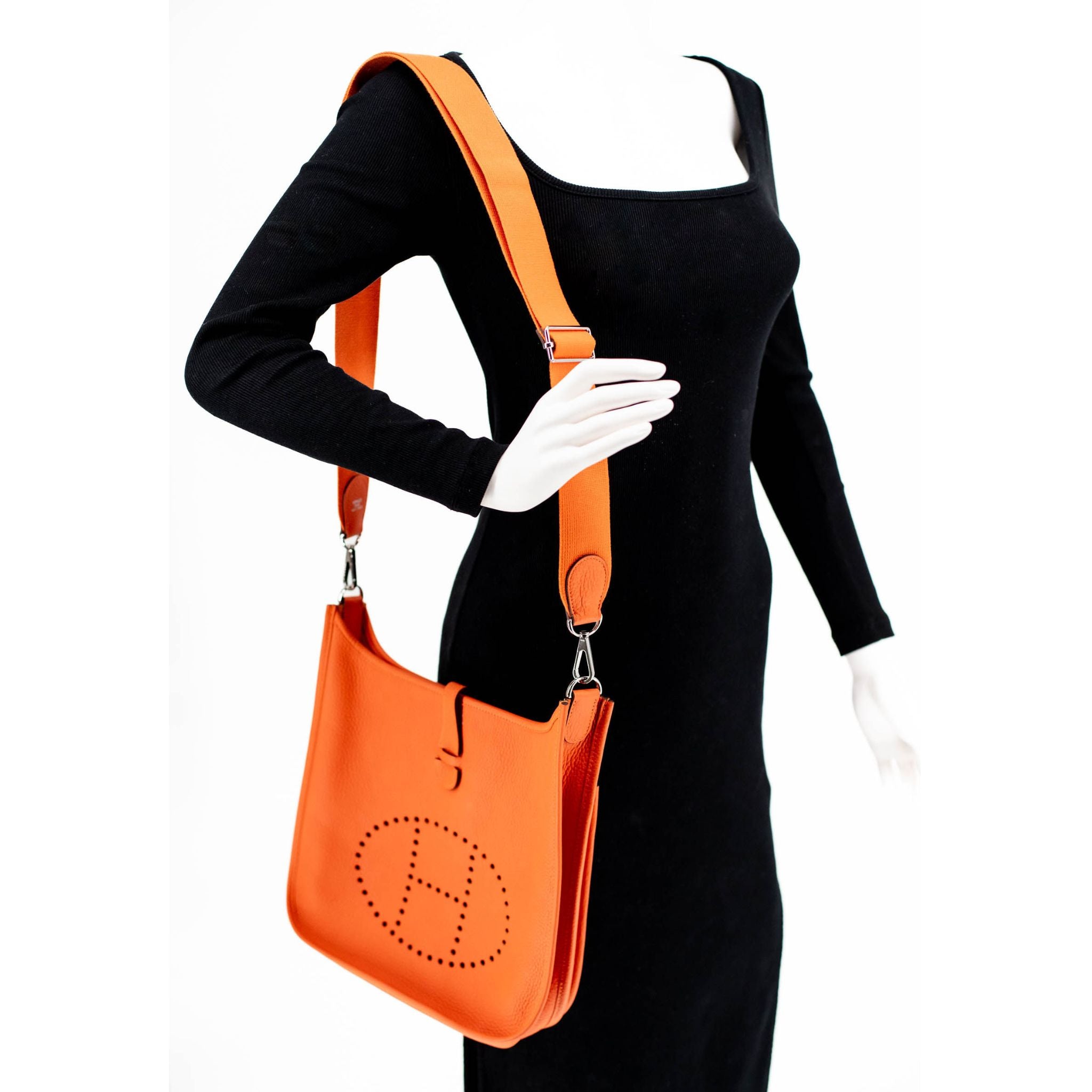 Hermes Taurillon Clemence Evelyne PM - Orange