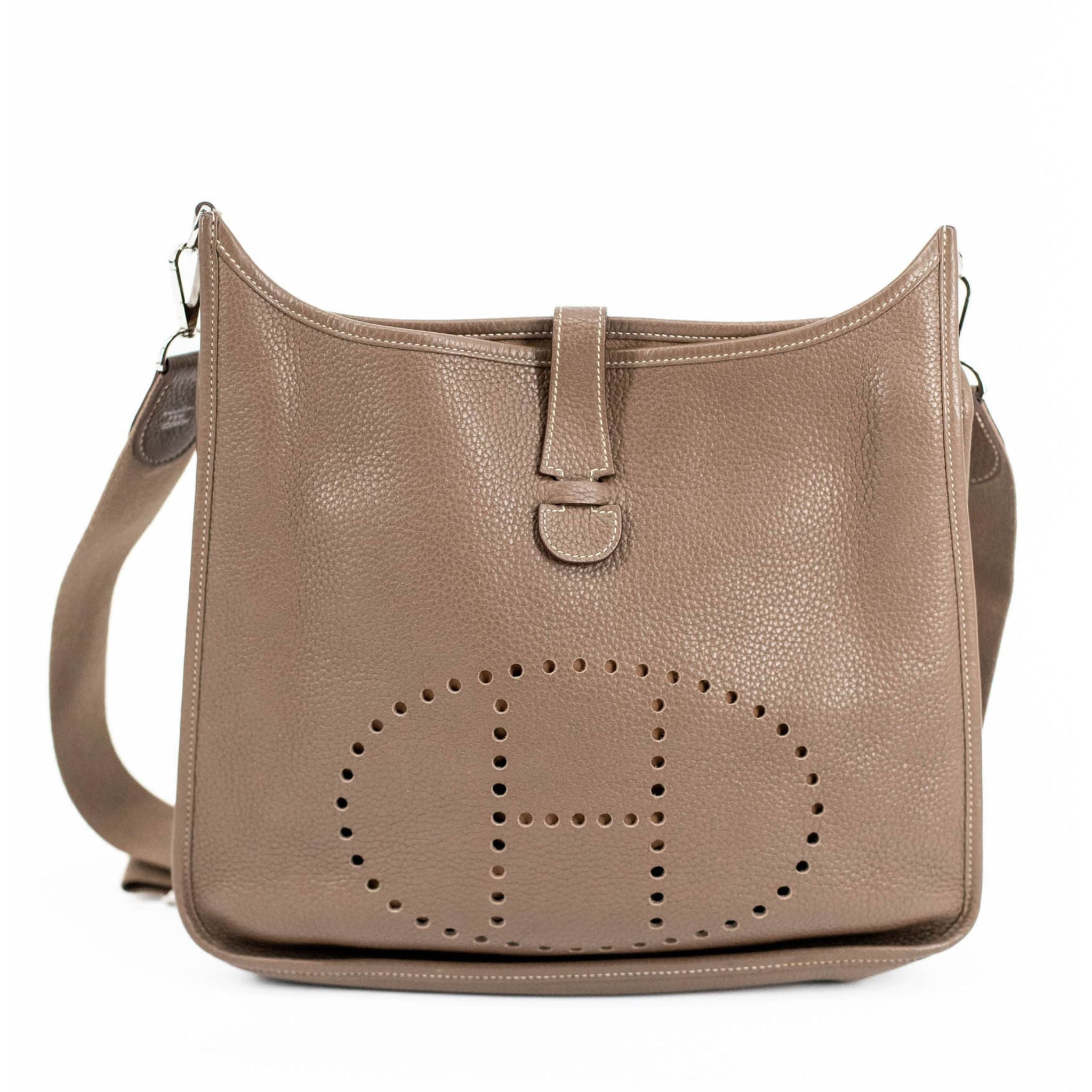 Hermes Taurillon Clemence Evelyne PM - Taupe