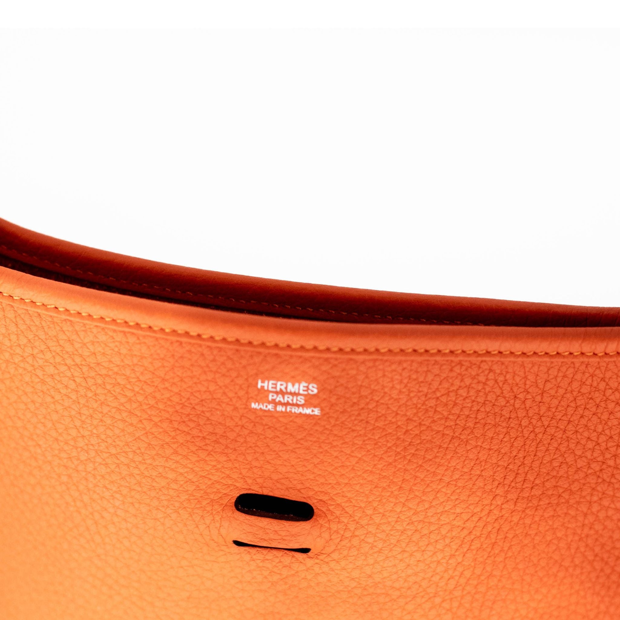 Hermes Taurillon Clemence Evelyne PM - Orange