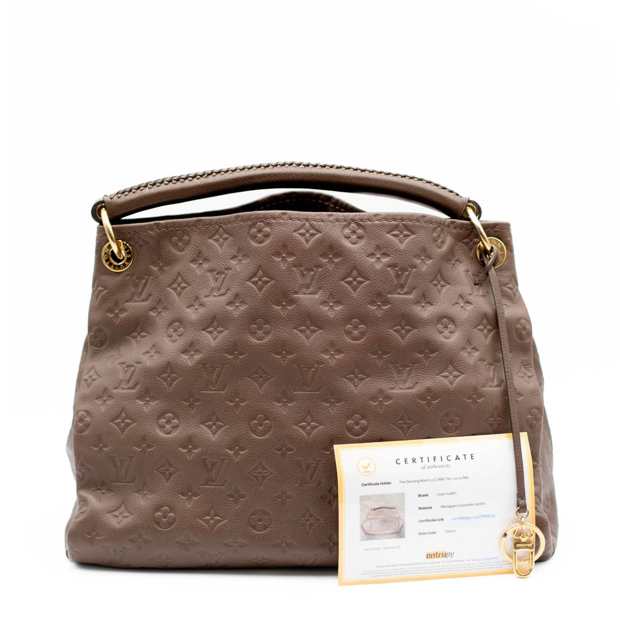 Louis Vuitton Artsy MM Monogram Empreinte Leather - Taupe