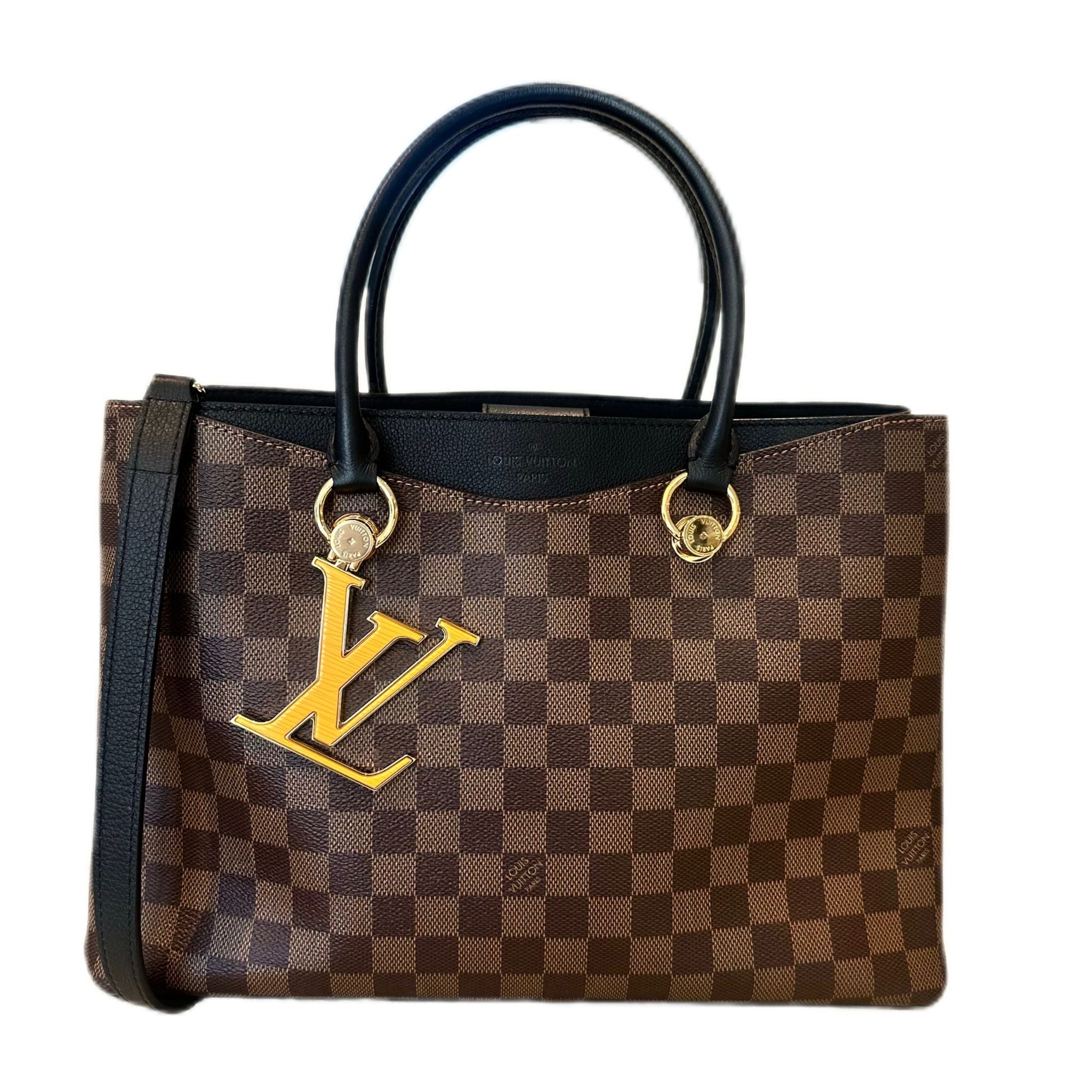Louis Vuitton Damier Ebene Riverside Tote - Black