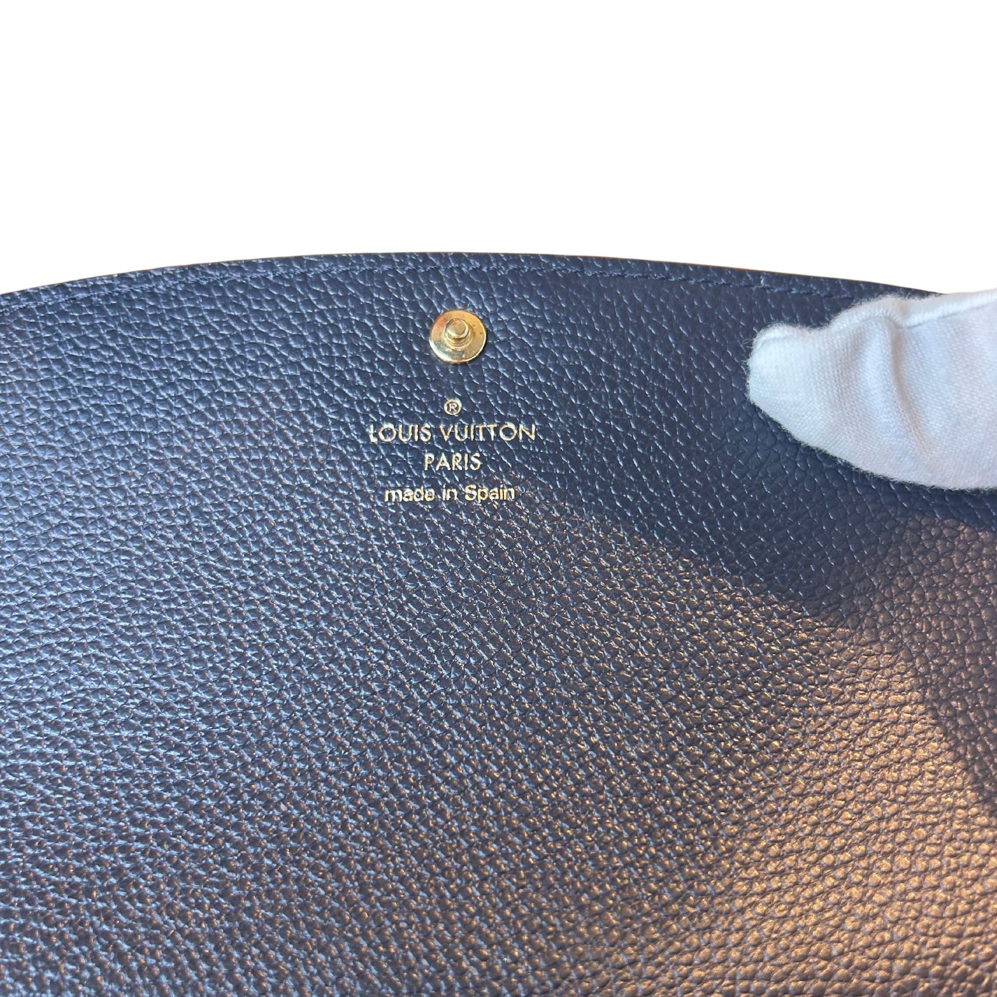 Louis Vuitton Monogram Empreinte Emilie Wallet - Marine