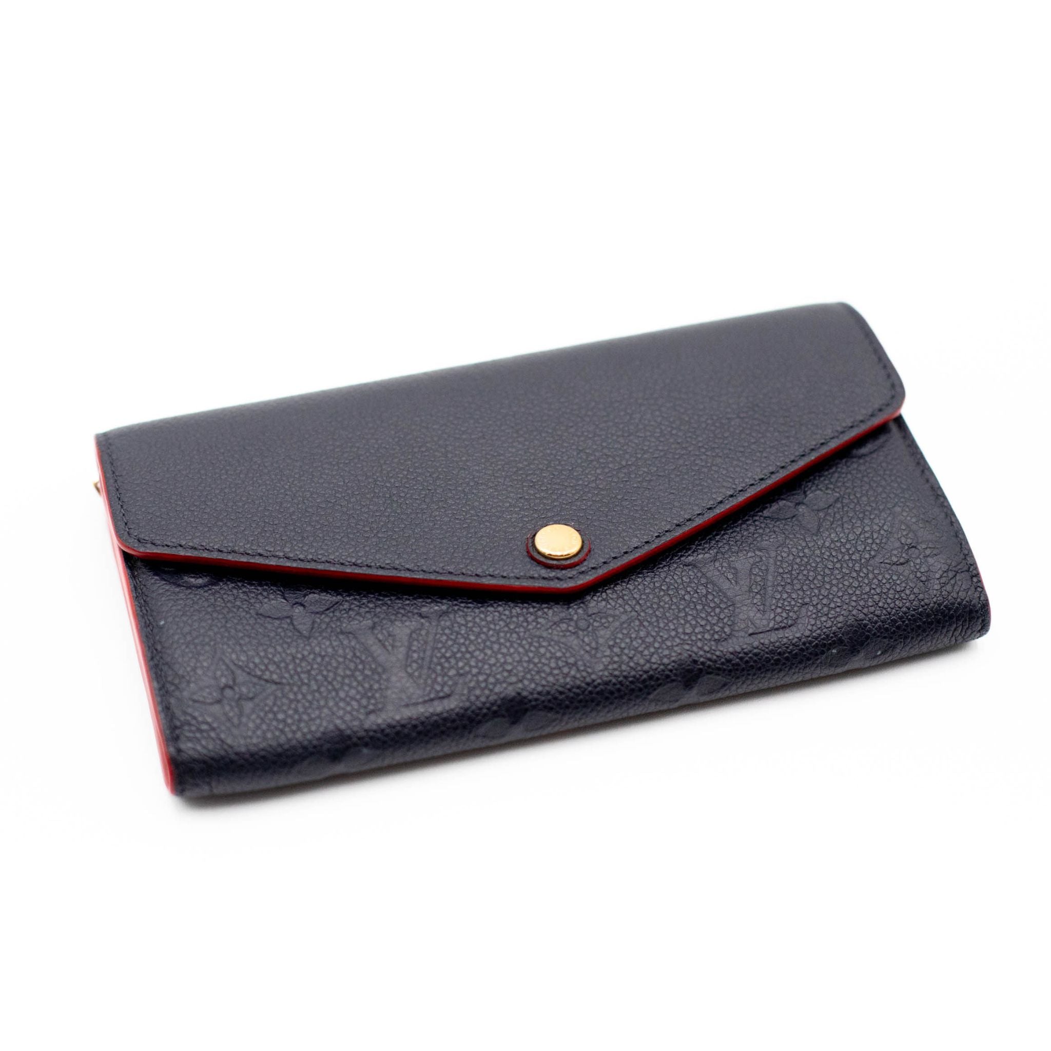 Louis Vuitton Empreinte Sarah Wallet NM - Marine Rouge - SOLD