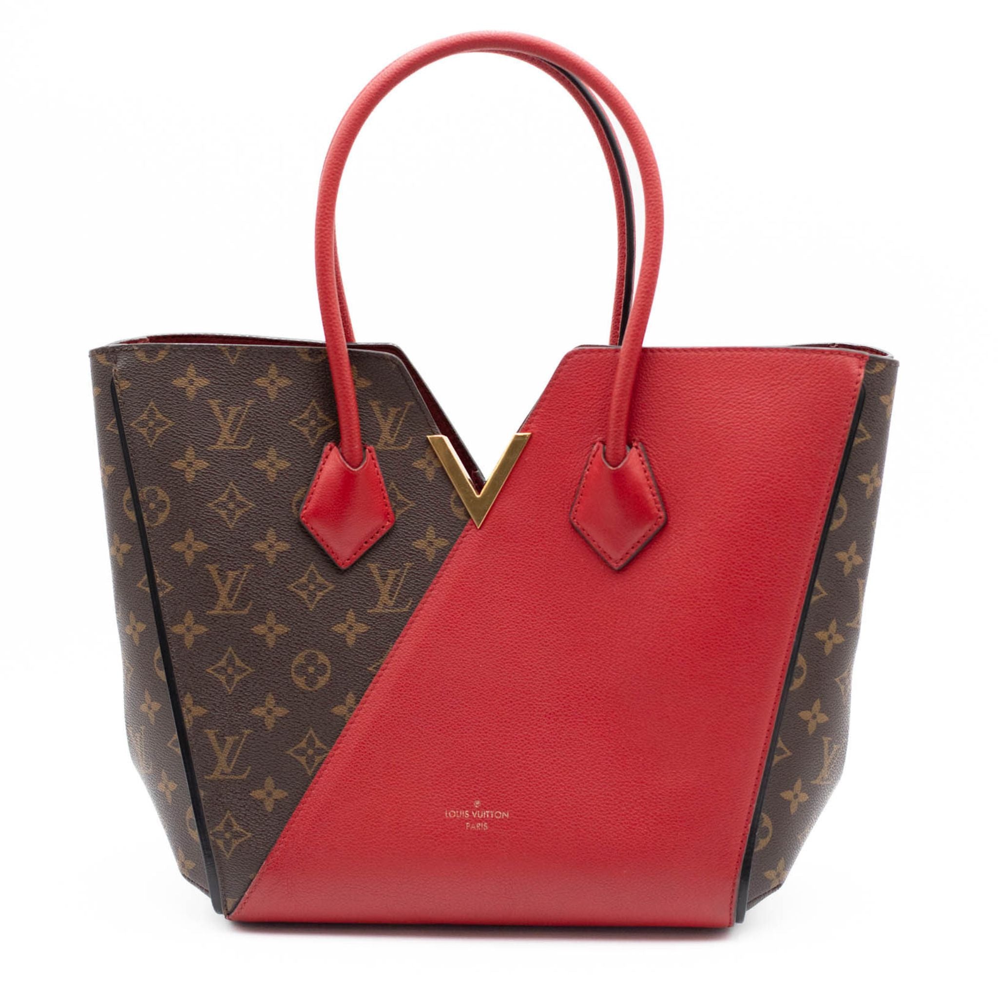 Louis Vuitton Kimono Tote GM - Monogram Canvas & Red Leather - SOLD