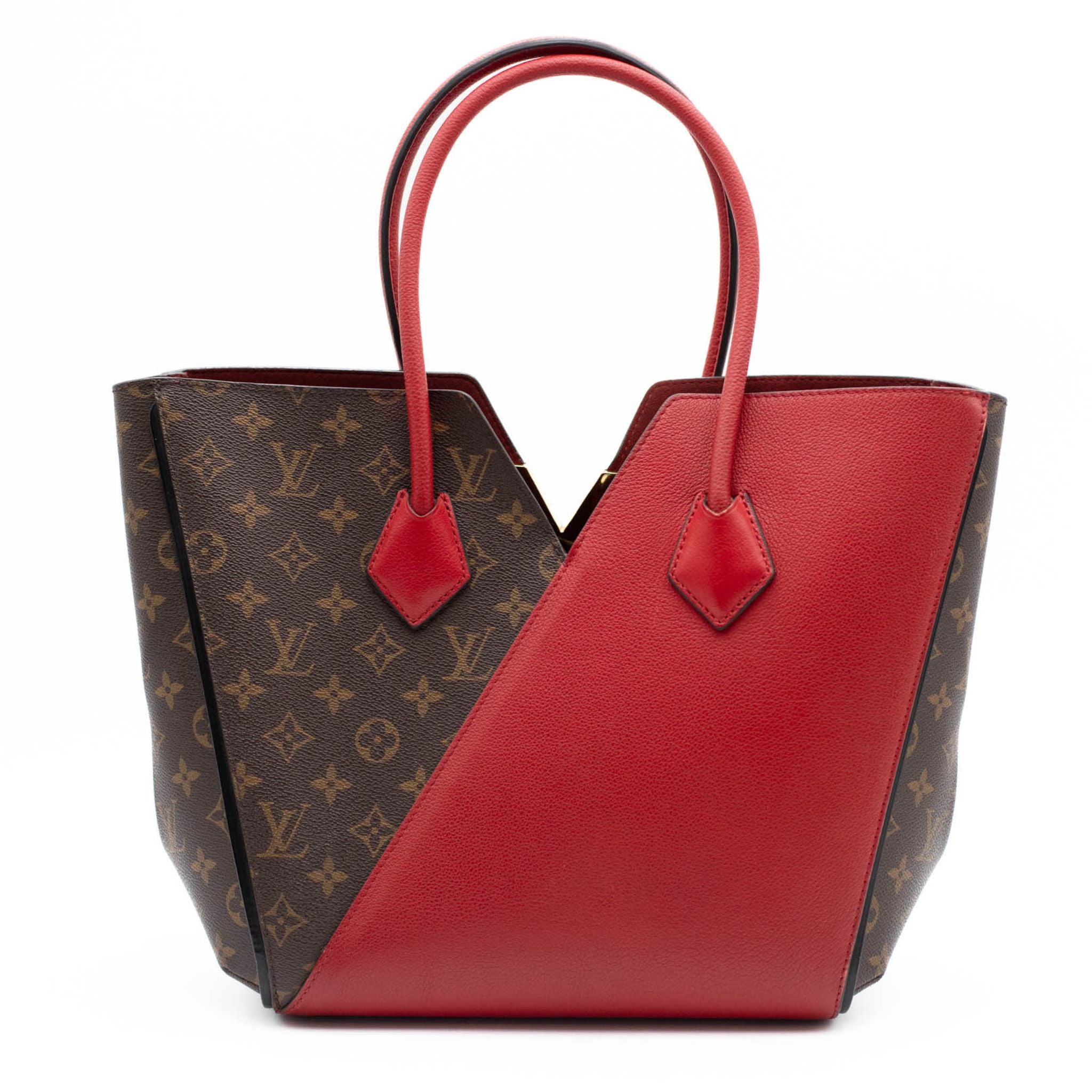 Louis Vuitton Kimono Tote GM - Monogram Canvas & Red Leather - SOLD