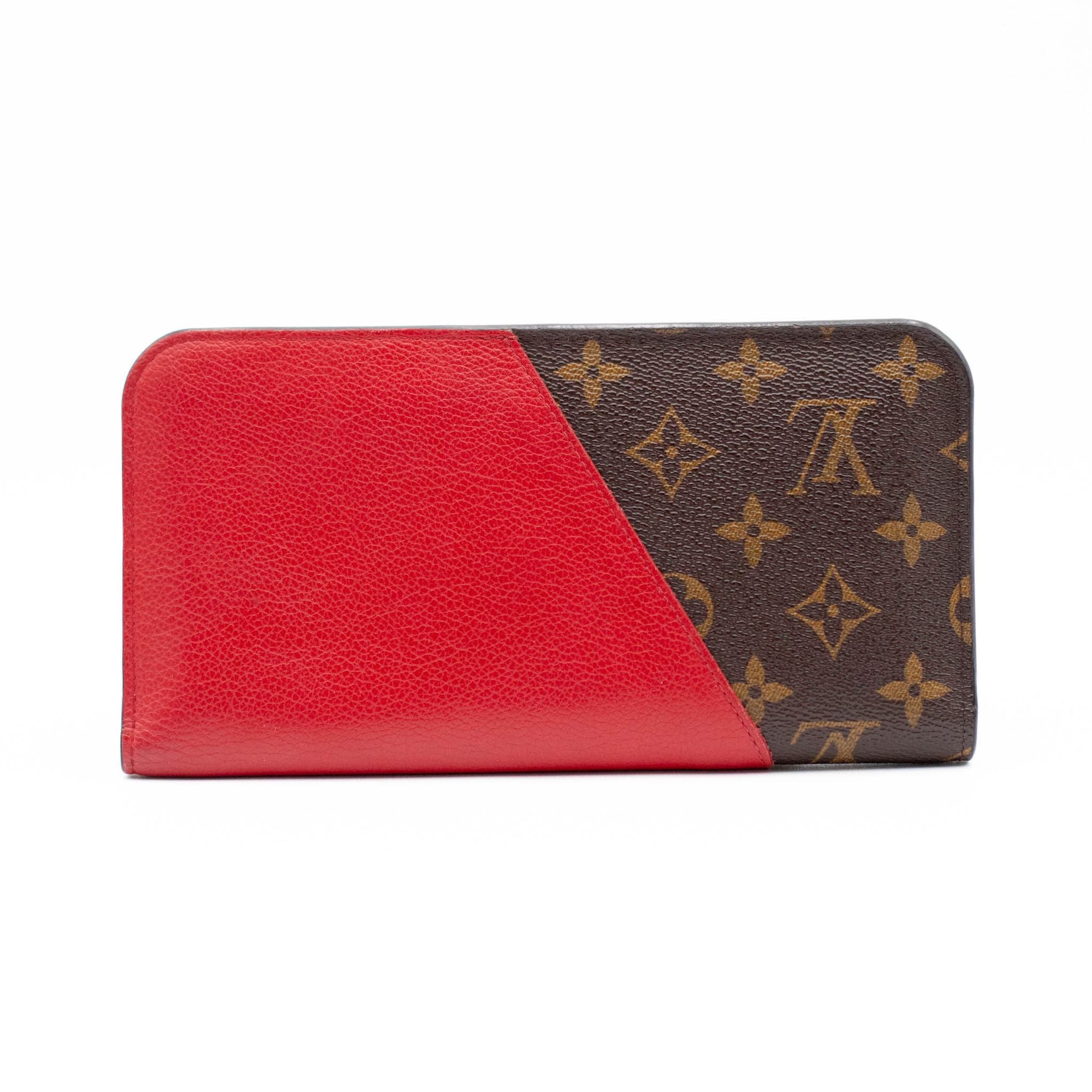 Louis Vuitton Kimono Wallet - Monogram Canvas & Red Calfskin