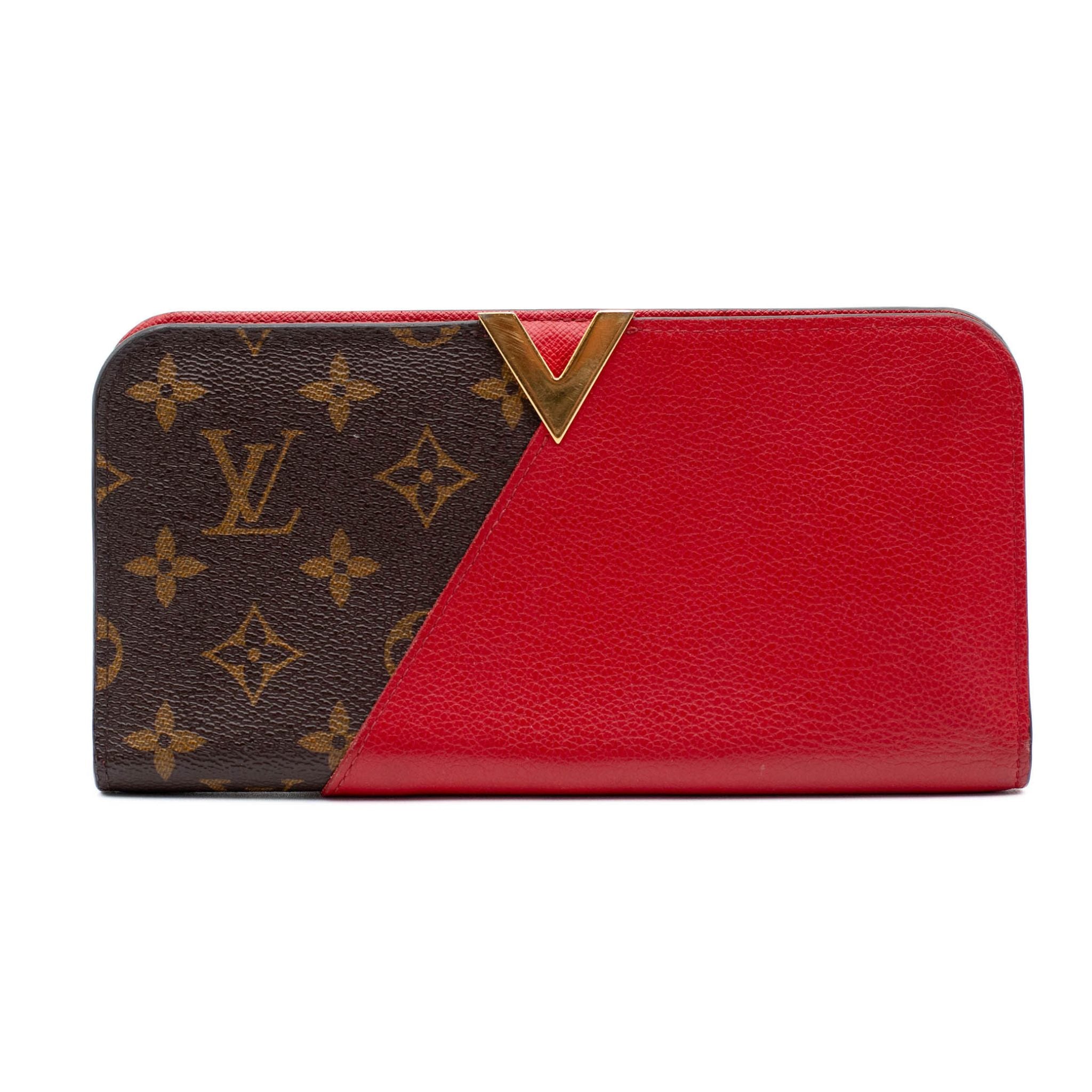 Louis Vuitton Kimono Wallet - Monogram Canvas & Red Calfskin