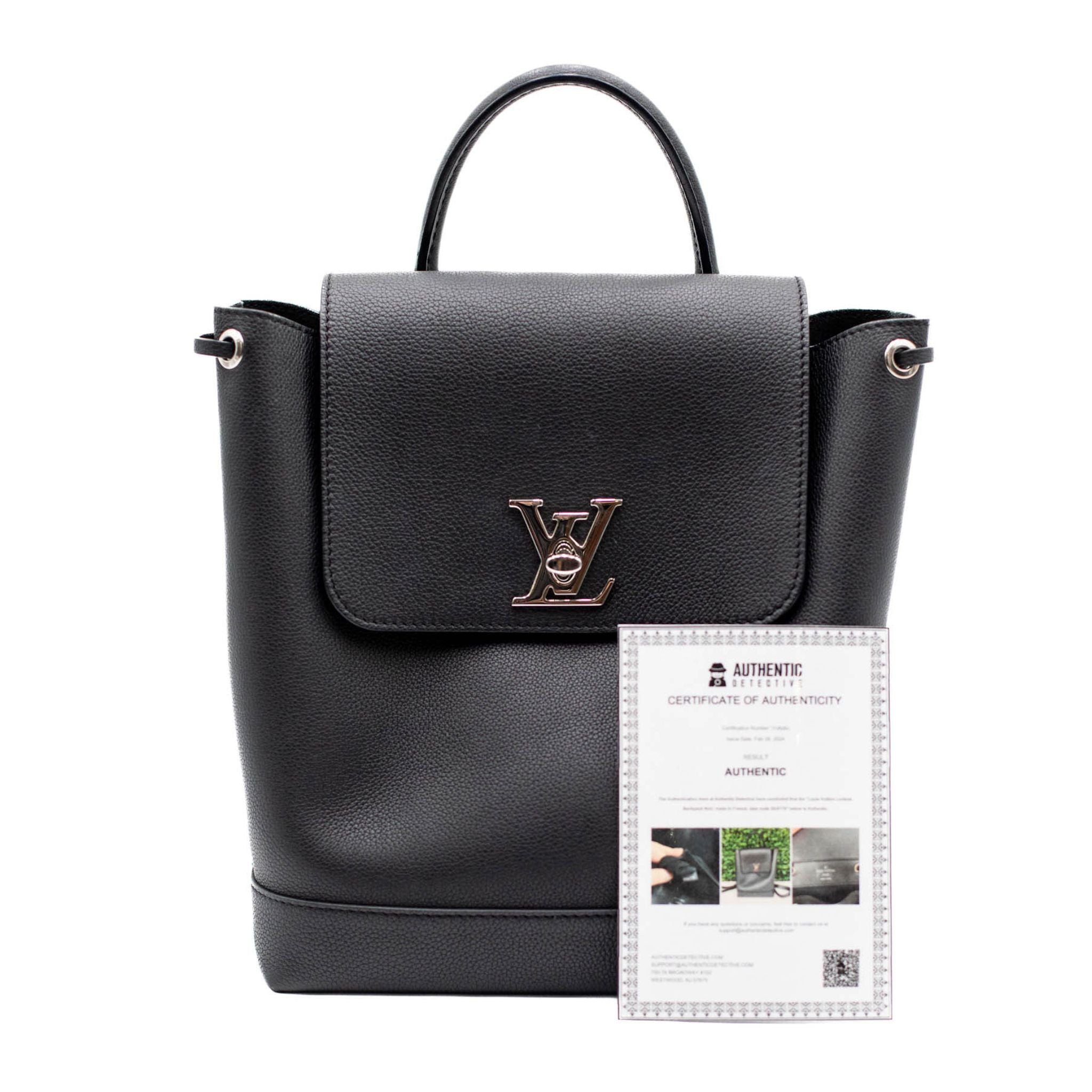 Louis Vuitton - LockMe Backpack - Black Leather