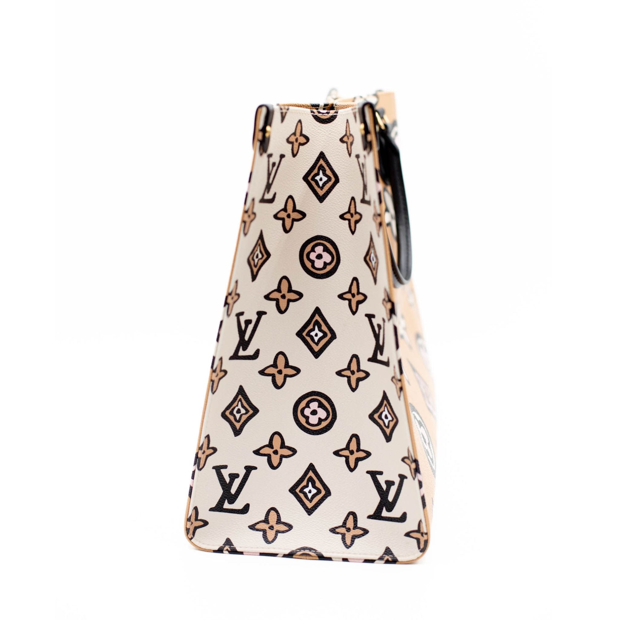 Louis Vuitton On The Go Wild At Heart GM Monogram Canvas Tote Bag