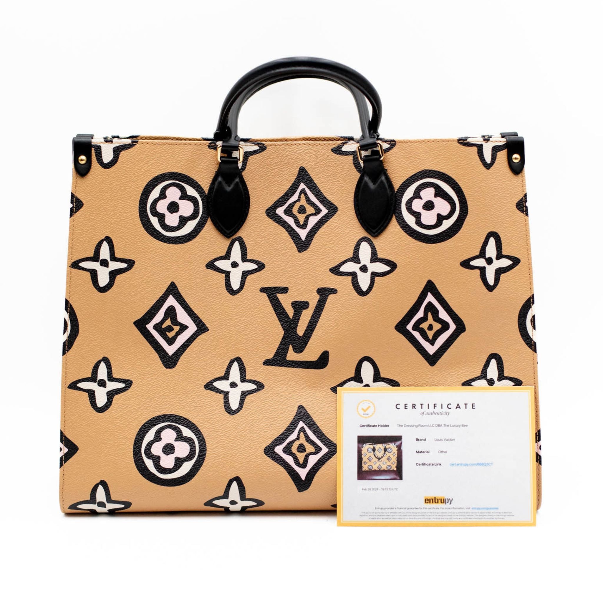 Louis Vuitton On The Go Wild At Heart GM Monogram Canvas Tote Bag